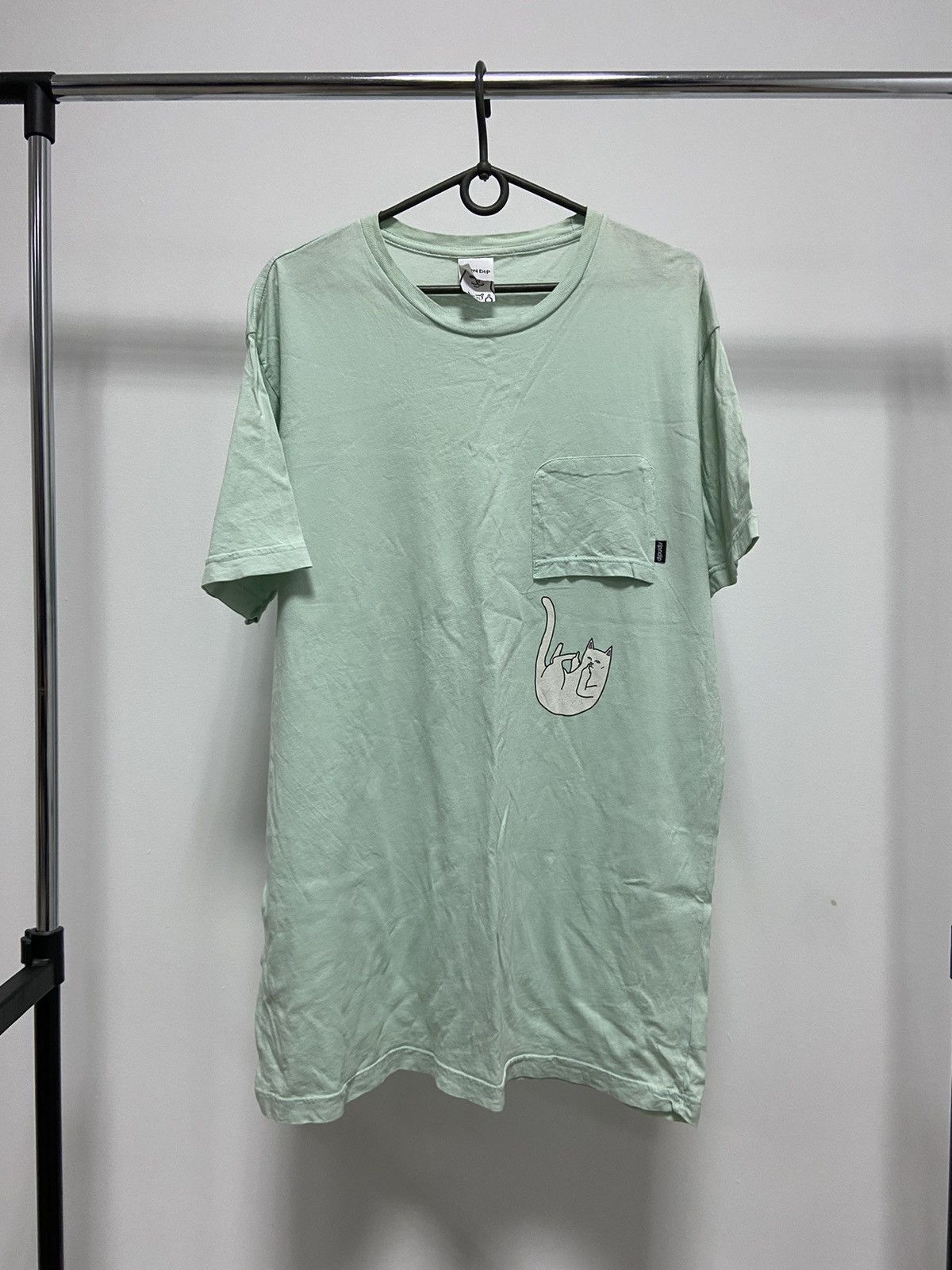 RIPNDIP Rip N Dip Pocket Vintage Small Logo Skate Y2K T Shirt Size US XL / EU 56 / 4 - 1 Thumbnail