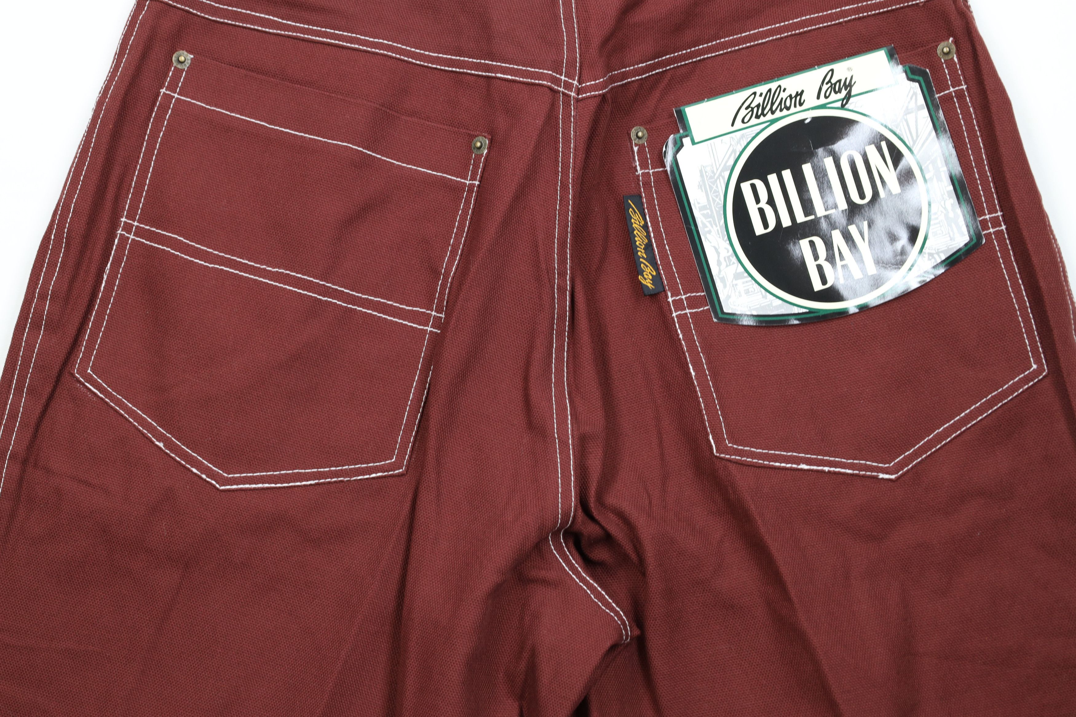 Vintage Deadstock Vintage 90s Streetwear Canvas Shorts Red Cotton Size US 32 / EU 48 - 11 Thumbnail