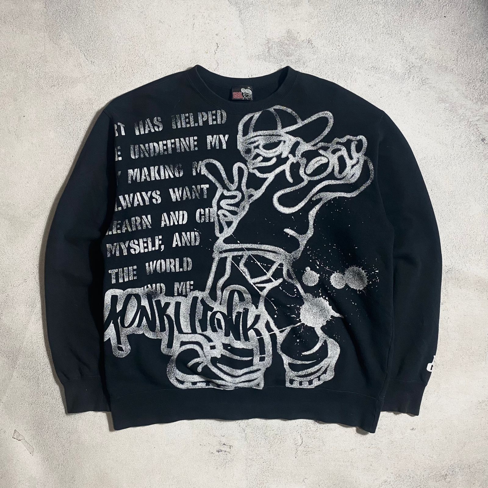 Japanese Brand × Vintage GRASS HITHER RAPPERS OVER PRINT DESIGN Y2K Size US XXL / EU 58 / 5 - 1 Thumbnail