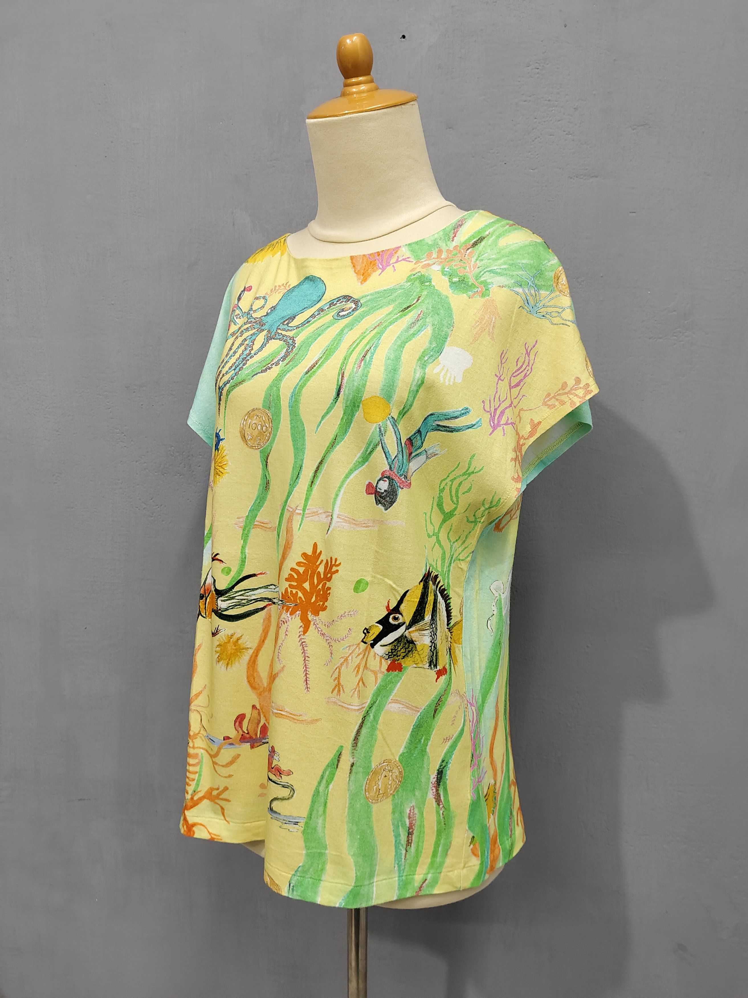 Tsumori Chisato Tsumori Chisato-Artwear Whimsical Fantasy Nature Graphic Top Size M / US 6-8 / IT 42-44 - 3 Thumbnail