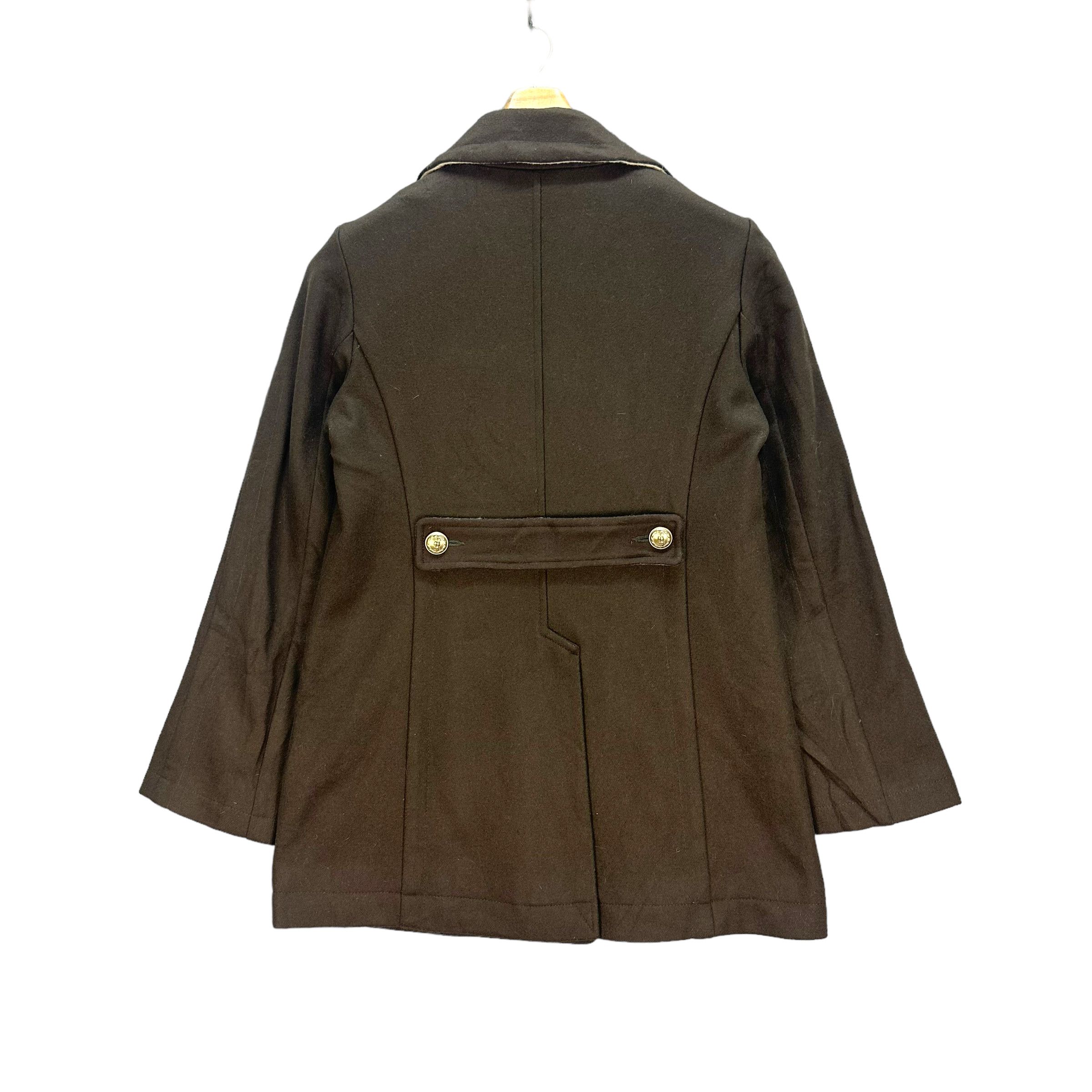Japanese Brand YOSHI KONDO PARIS WOOL BELTED DOUBLE BREASTED COAT #7825-180 Size S / US 4 / IT 40 - 9 Thumbnail
