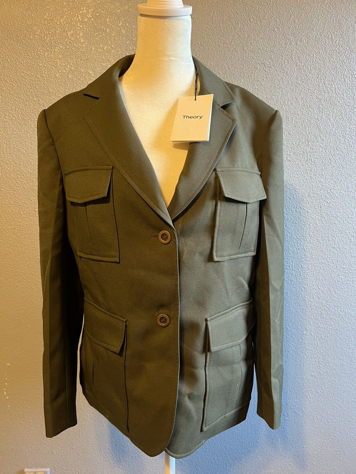 Theory Theory vine green miltary jacket blazer Size XL / US 12-14 / IT 48-50 - 1 Thumbnail