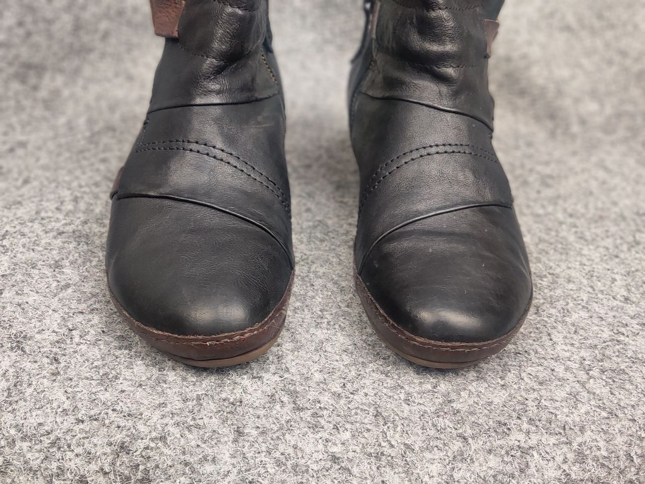 A.S.98 A.S.98 Airstep Itay Design Zip Buckle Boho Biker Ankle Boots Size US 8 / IT 38 - 9 Thumbnail