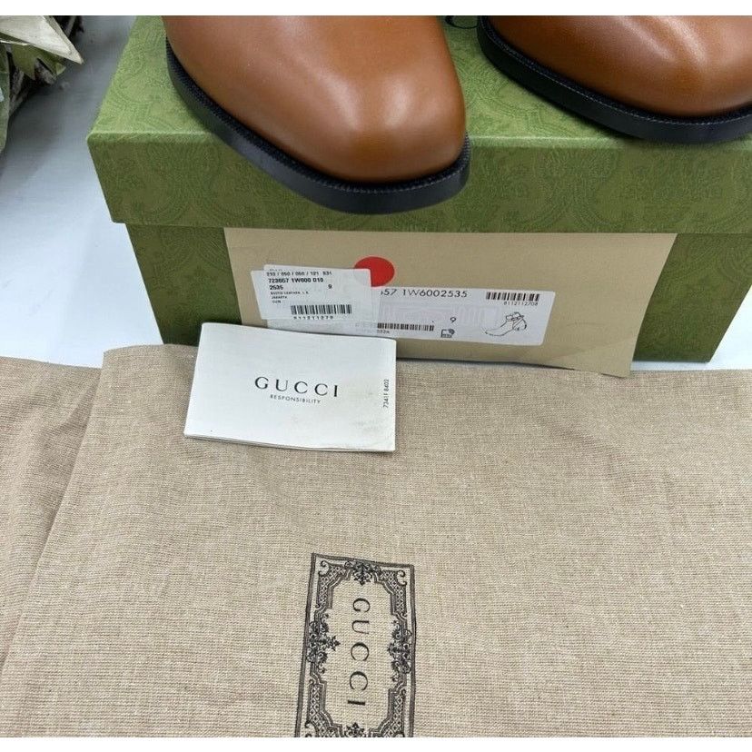 Gucci Men, Gucci, leather ankle boots size 9, made in Italy Size US 9.5 / EU 42-43 - 12 Thumbnail