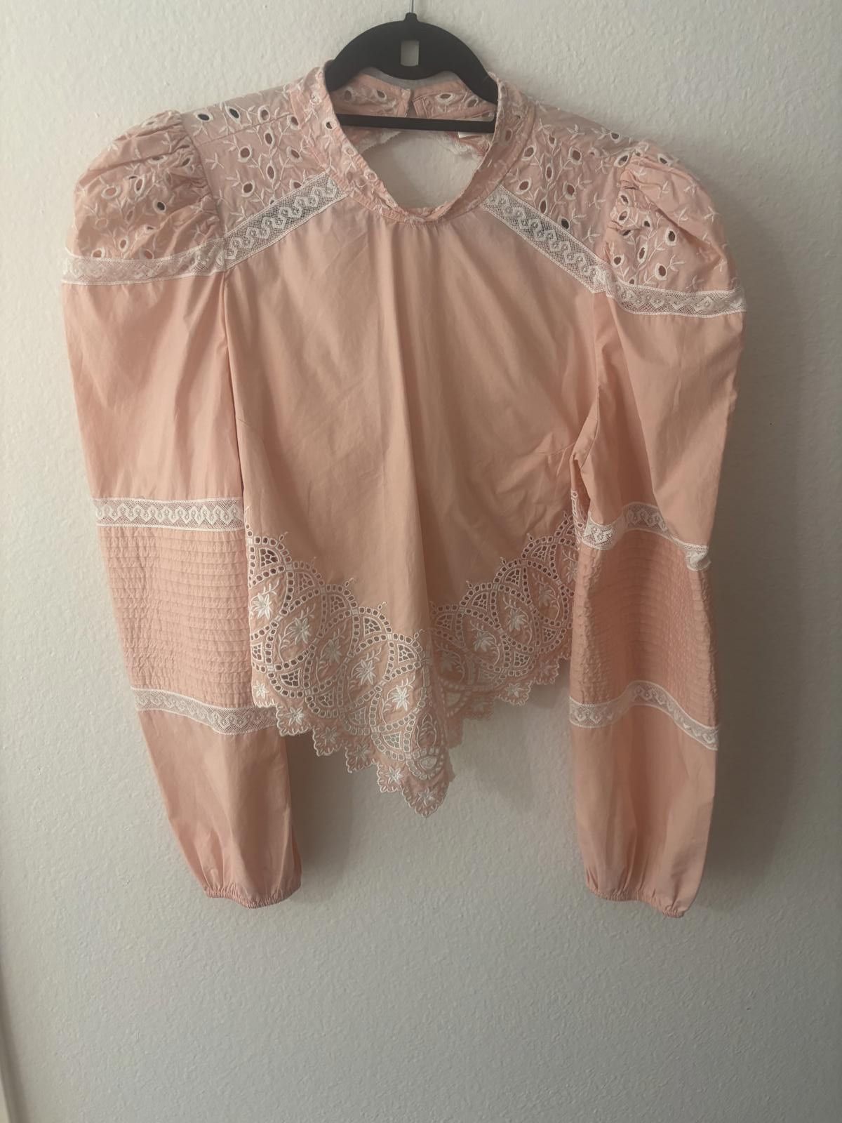 Other LoveShackFancy XL Designer Pink Hankerchief Top Size XL / US 12-14 / IT 48-50 - 1 Thumbnail