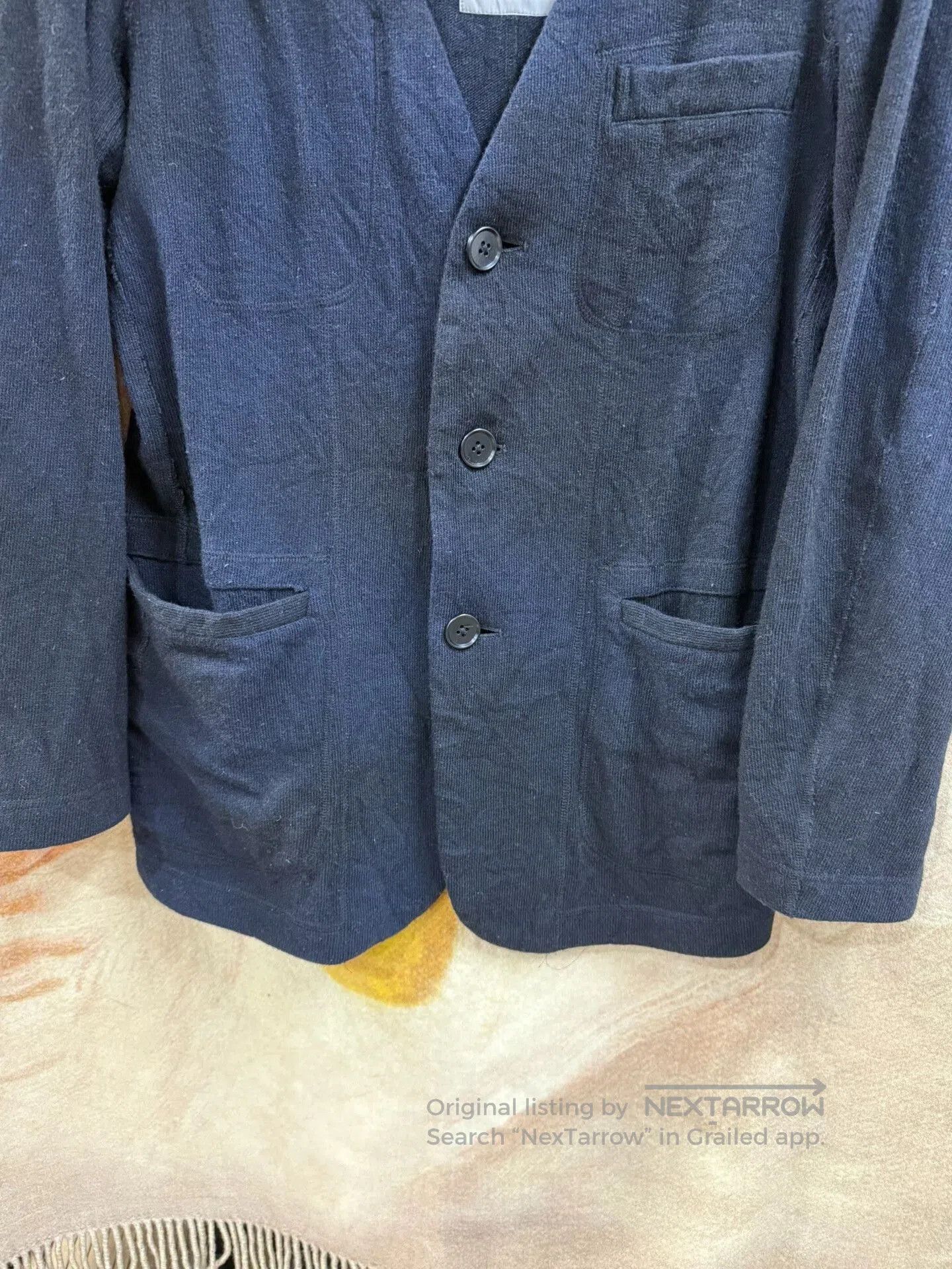 Yohji Yamamoto yohji yamamoto pour homme dyed wool cardigan. Size US M / EU 48-50 / 2 - 6 Thumbnail