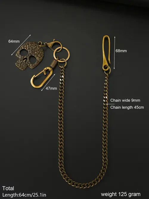 Other Pants Chain for Men Women,Jeans Chain,Keys Chain Size ONE SIZE - 2 Thumbnail