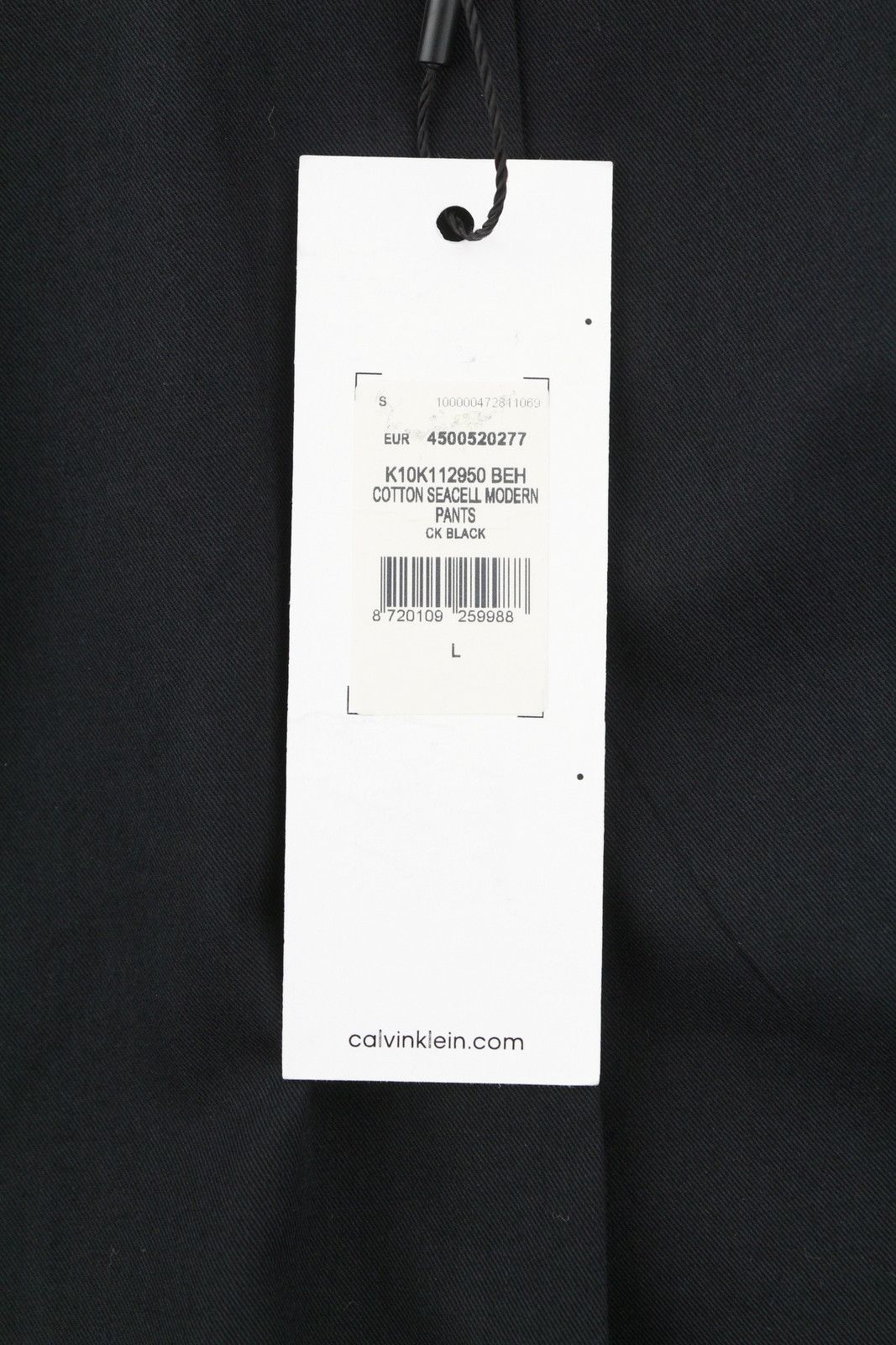 Calvin Klein COTTON SEACELL MODERN L Black Regular Pleated 87462 Size US 34 / EU 50 - 6 Thumbnail