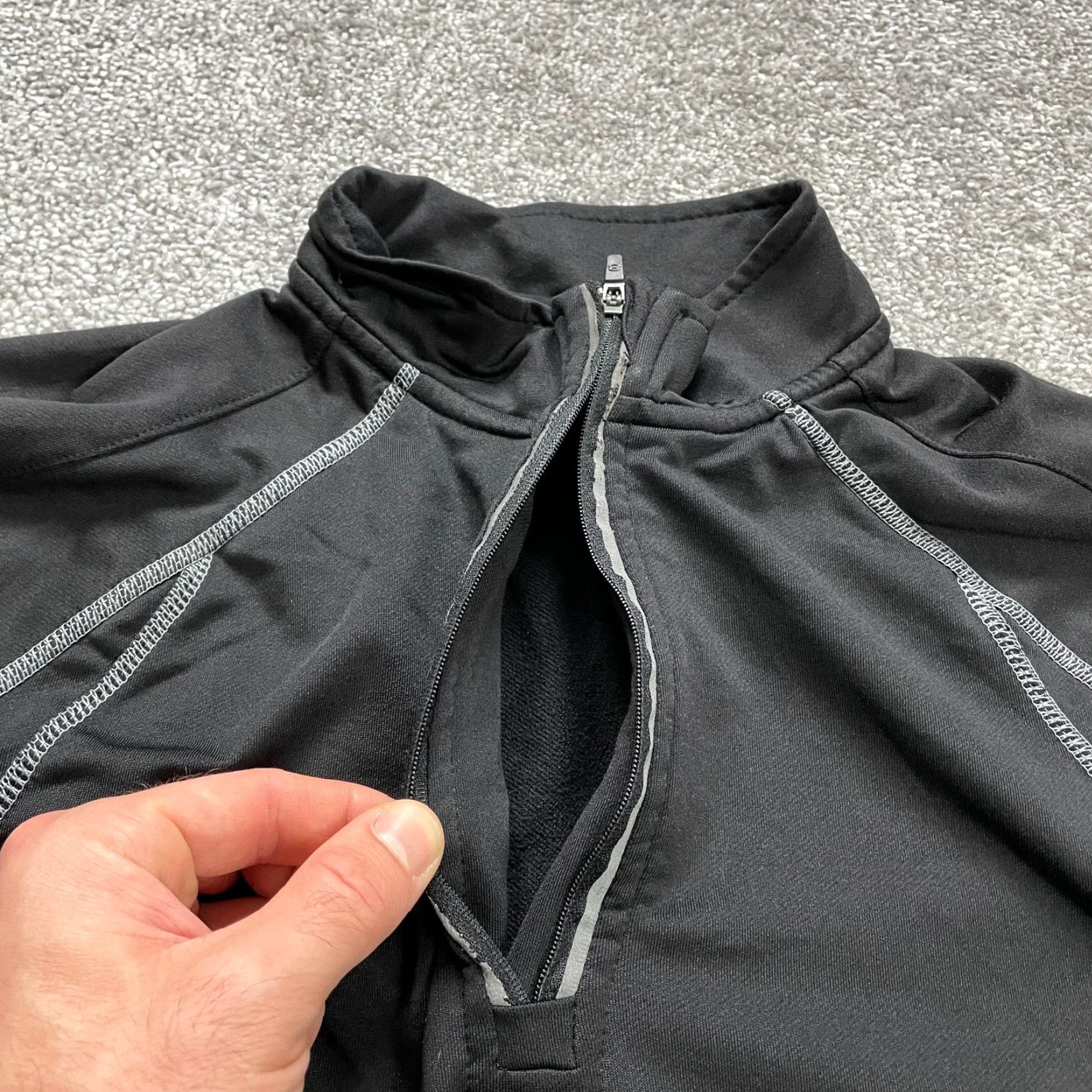 Layer 8 Layer 8 Qwick Dry Active Jacket Mens Large Black 1/4 Zip Raglan Sleeve Outdoor Layer 8 Qwick Dry Jacket Mens Large Black 1/4 Zip Raglan Sleeve Outdoor Size US L / EU 52-54 / 3 - 3 Thumbnail