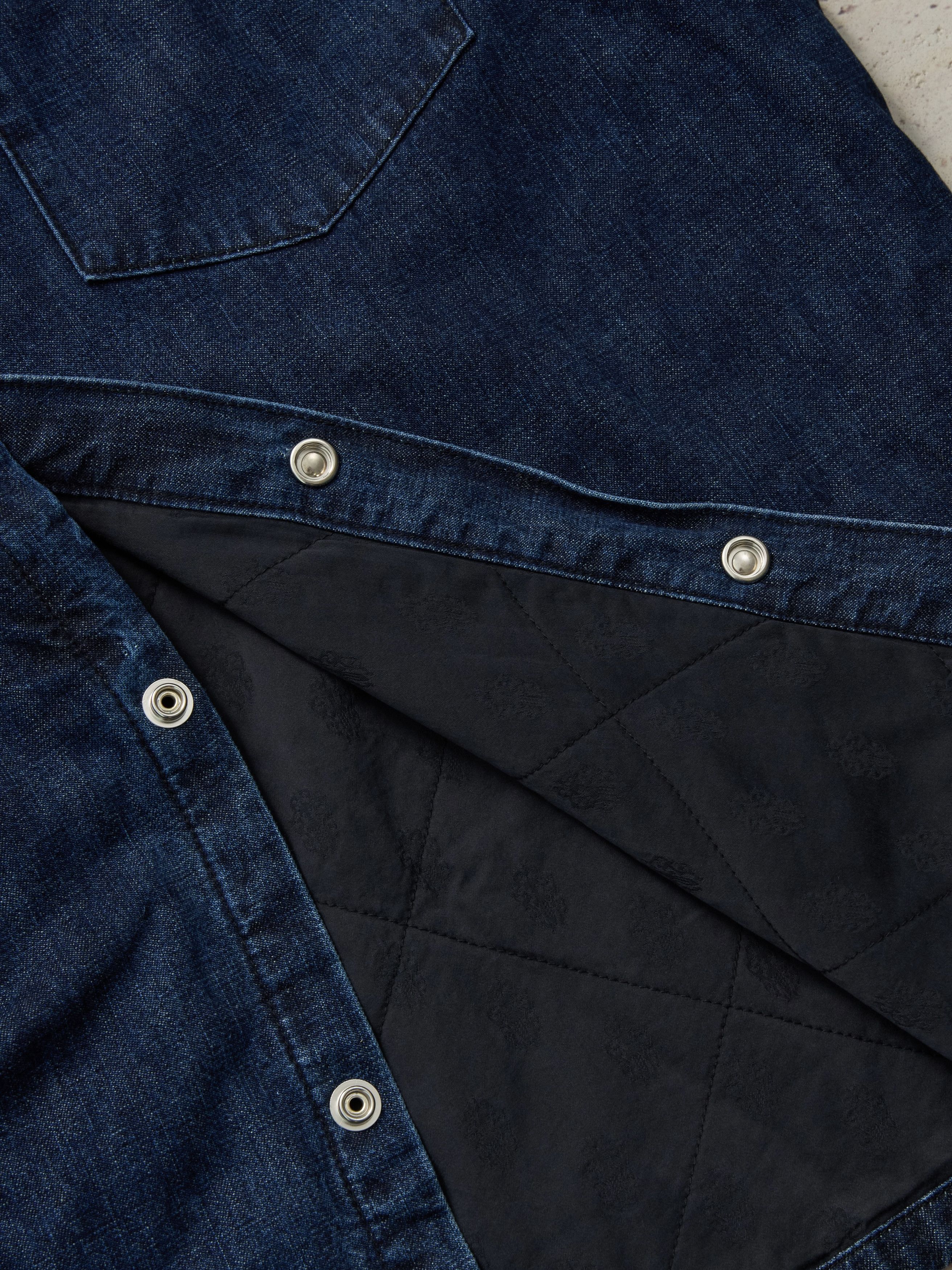 Chrome Hearts Chrome Hearts Blue & White Script Padded Denim Jacket Size US L / EU 52-54 / 3 - 7 Thumbnail