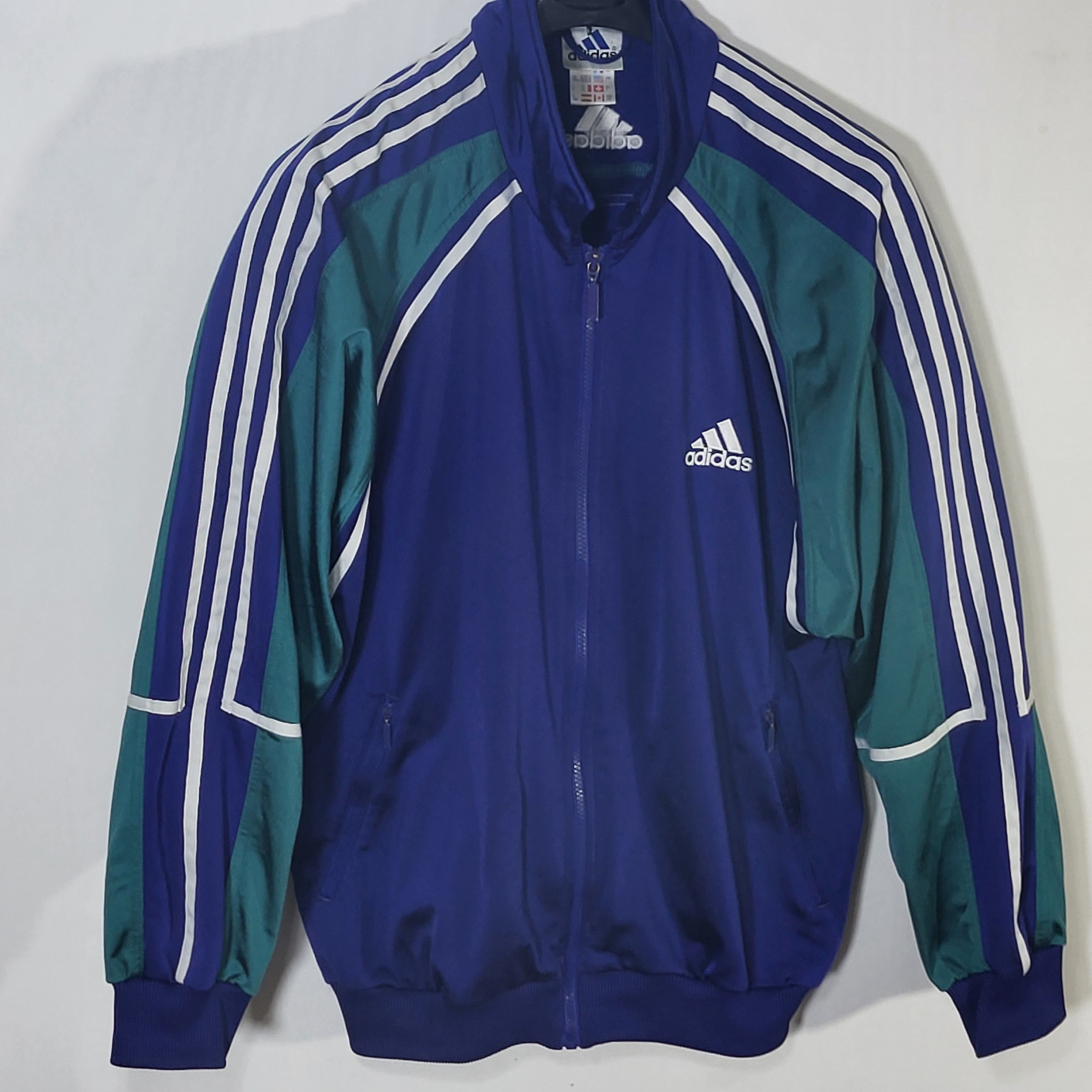 Adidas Vintage Adidas full zip track jacket.Size L but fit XL. Size US L / EU 52-54 / 3 - 5 Thumbnail