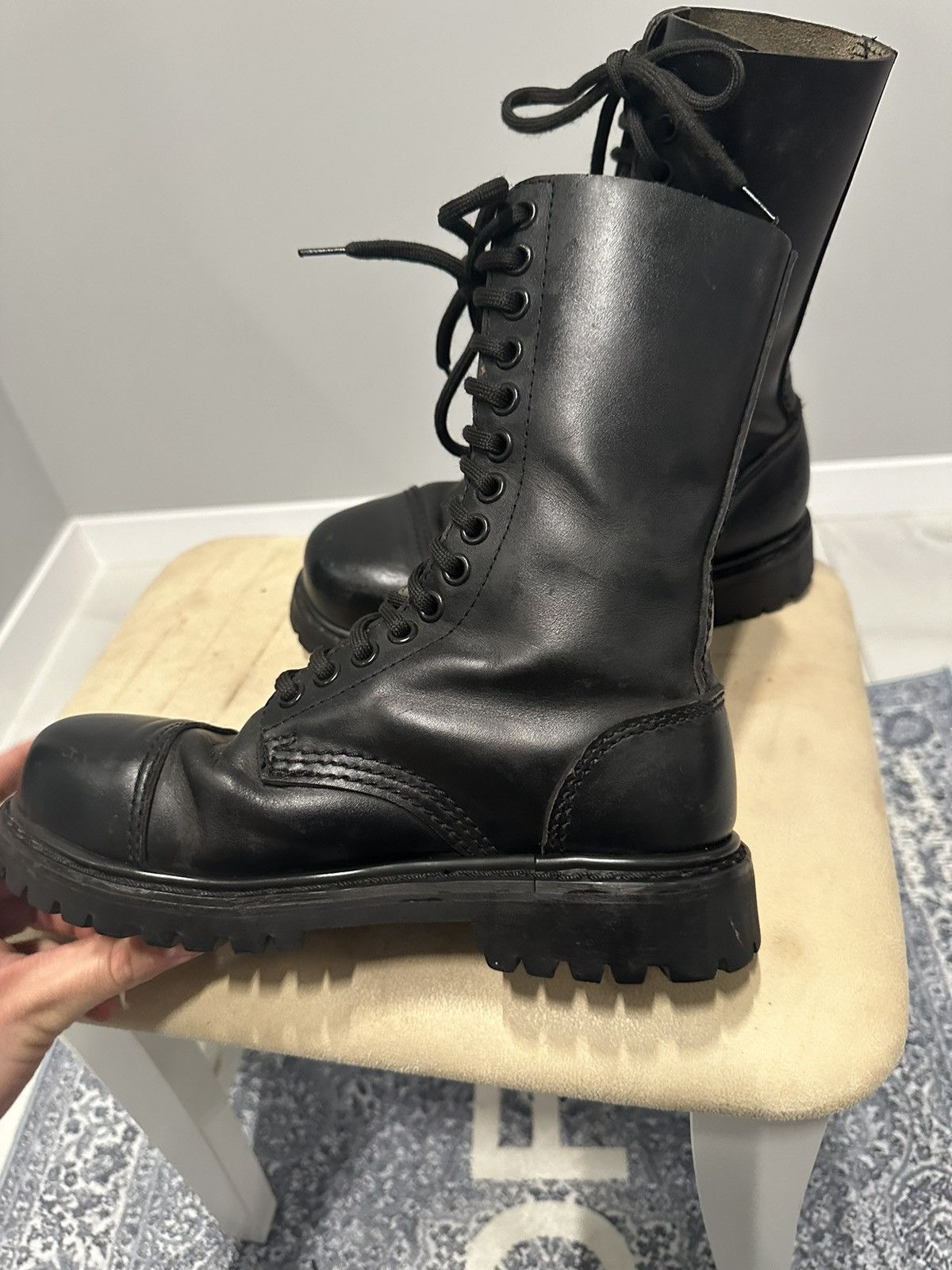 Undercover Undercover Avant Garde Vintage Leather Boots Steel Toe Size US 5 / EU 37 - 6 Thumbnail