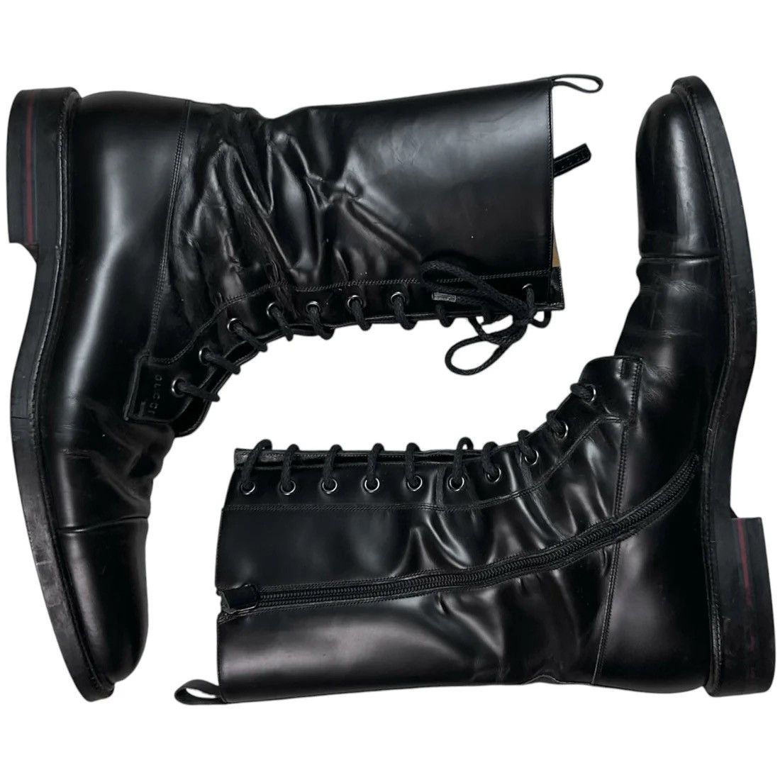 Gucci × Tom Ford GUCCI AW99 Tom Ford Chunky Motorcycle Boots | Grailed