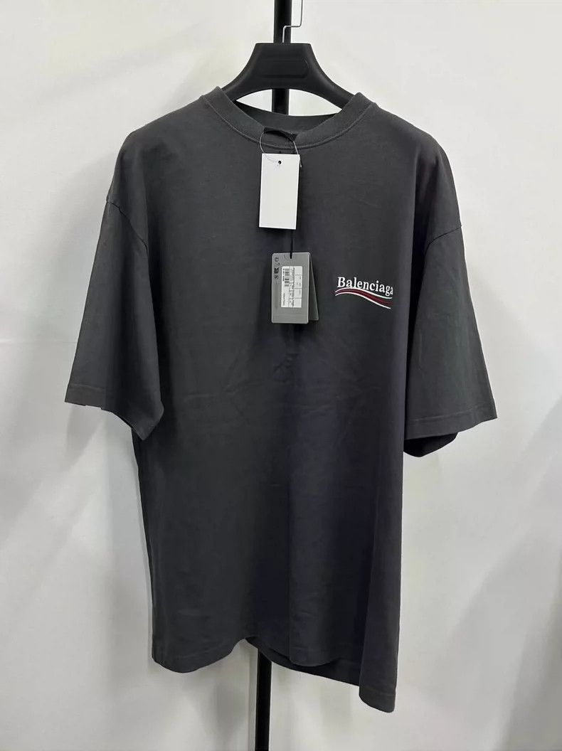 Balenciaga Balenciaga Solid monogram embroidered crew neck short slee Size US XS / EU 42 / 0 - 1 Thumbnail