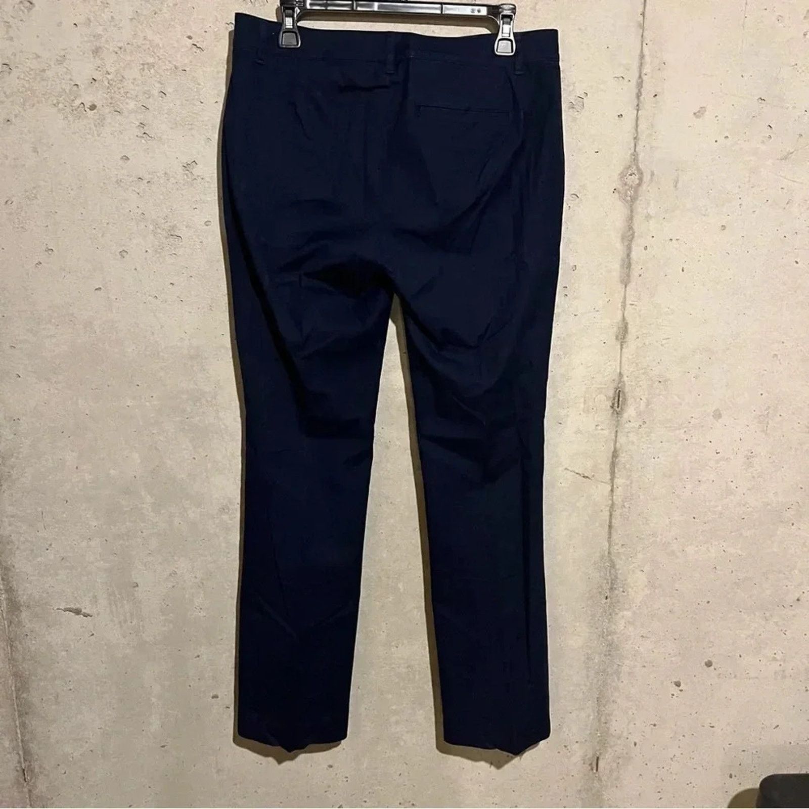 Lauren Ralph Lauren RALPH LAUREN Navy Blue Straight Leg Pants Size 8 Cotton Size 30" / US 8 / IT 44 - 4 Thumbnail