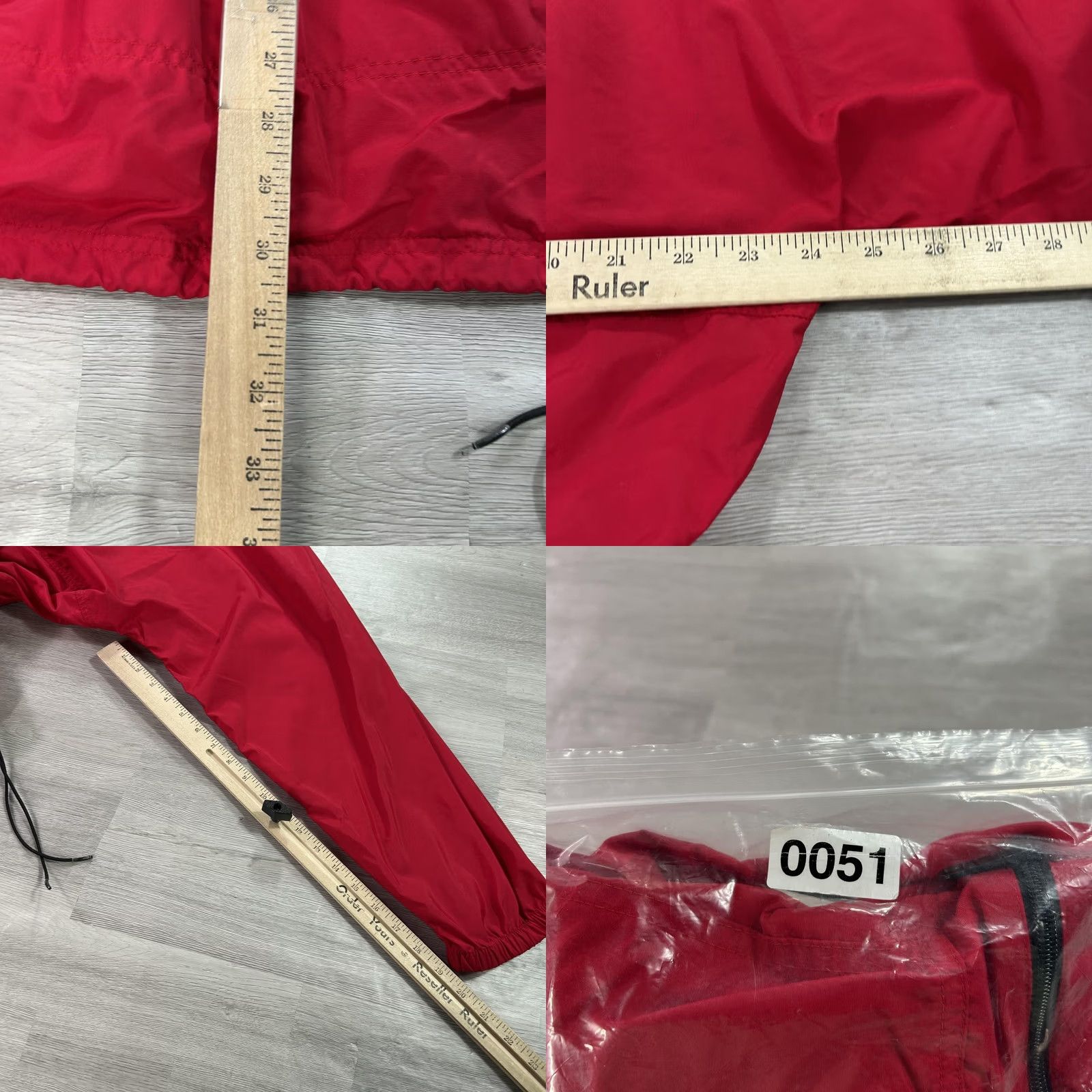 Vintage VTG LL Bean Jacket Mens Large Red Hooded Anorak 1/4 Zip Pullover Windbreaker Jacket Size US L / EU 52-54 / 3 - 8 Thumbnail