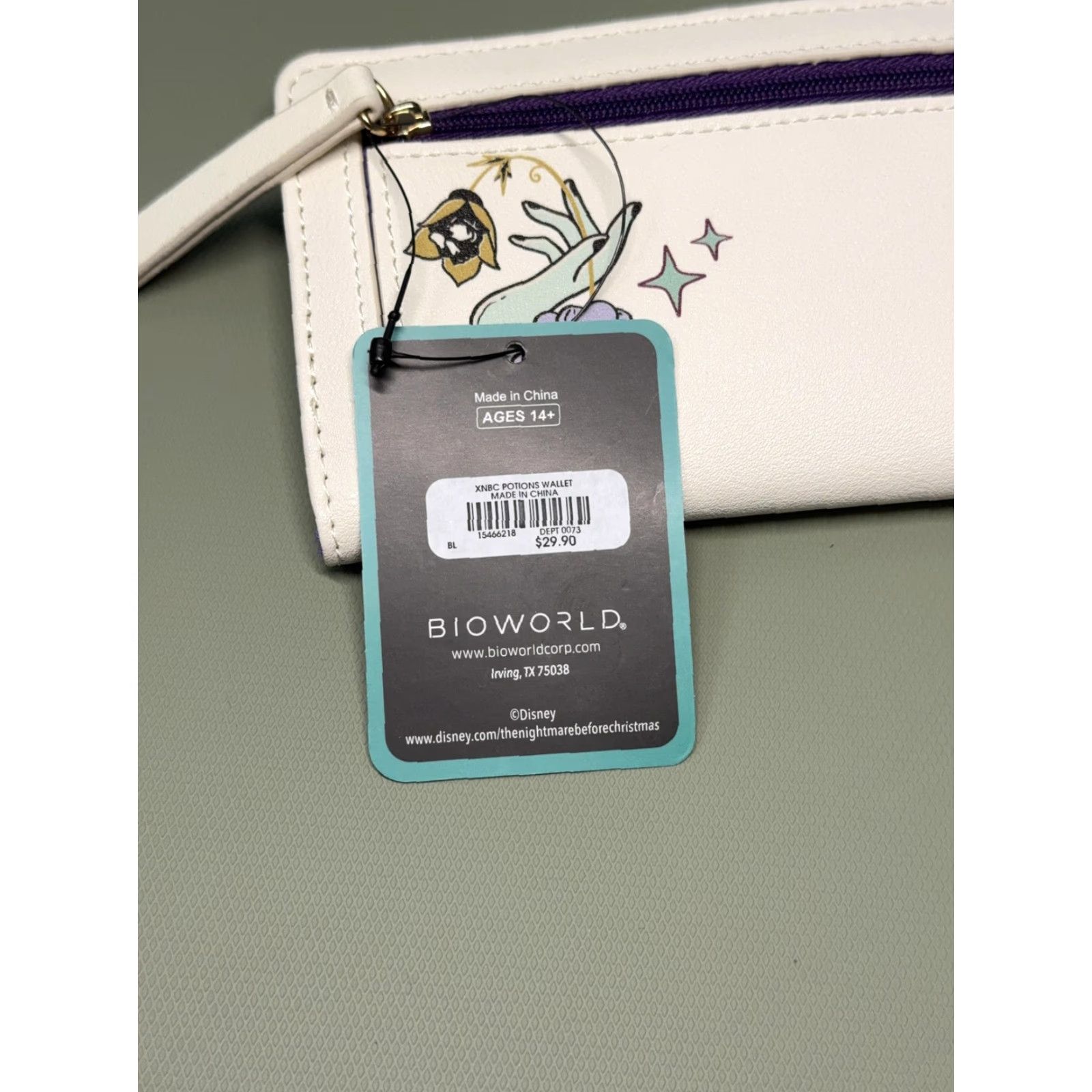 Vintage Disney Nightmare Before Christmas Wallet Womens Sally Potions Bioworld New Size ONE SIZE - 6 Thumbnail