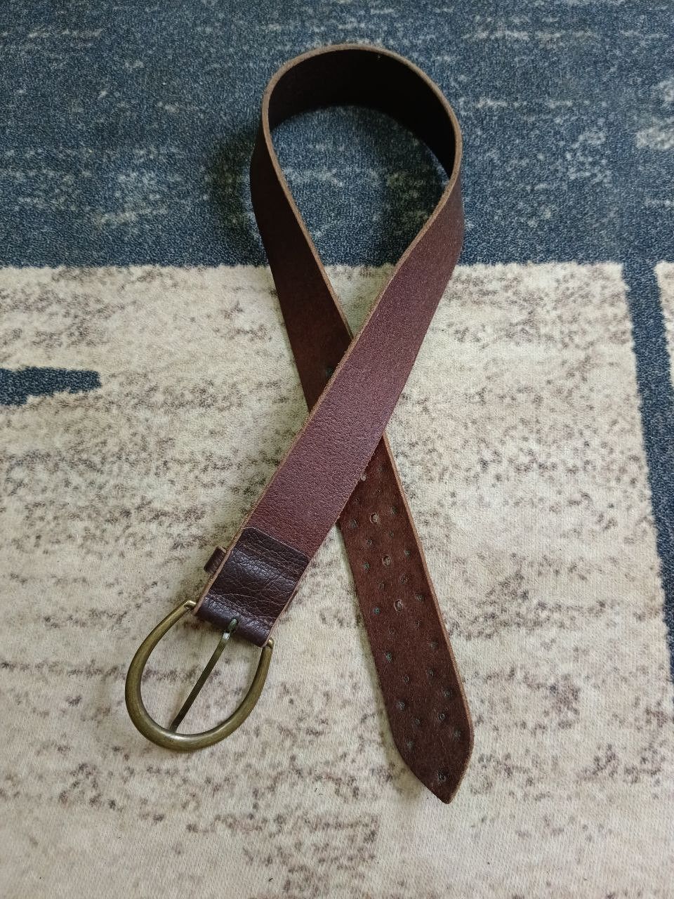 Leather BOSCH MADE IN ITALY STUDDED LEATHER BELT(SIZE 27-31 INCH) Size ONE SIZE - 4 Thumbnail