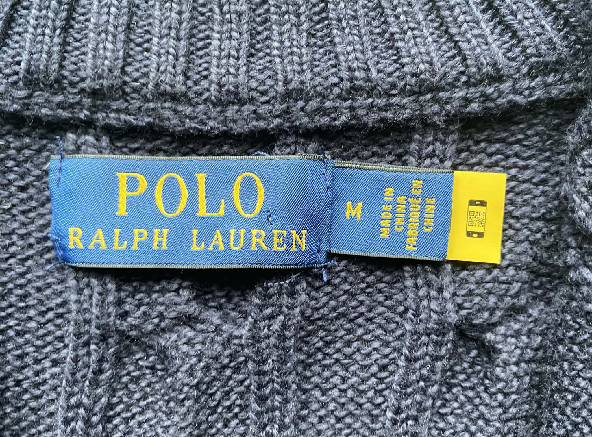 Polo Ralph Lauren Polo Ralph Lauren Navy Blue Cable Knit 1/4 Zip Jumper Size US M / EU 48-50 / 2 - 4 Thumbnail