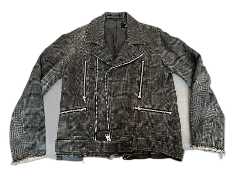 Comme des Garcons Vintage Check Pattern Zipper Jacket Size M / US 6-8 / IT 42-44 - 1 Thumbnail