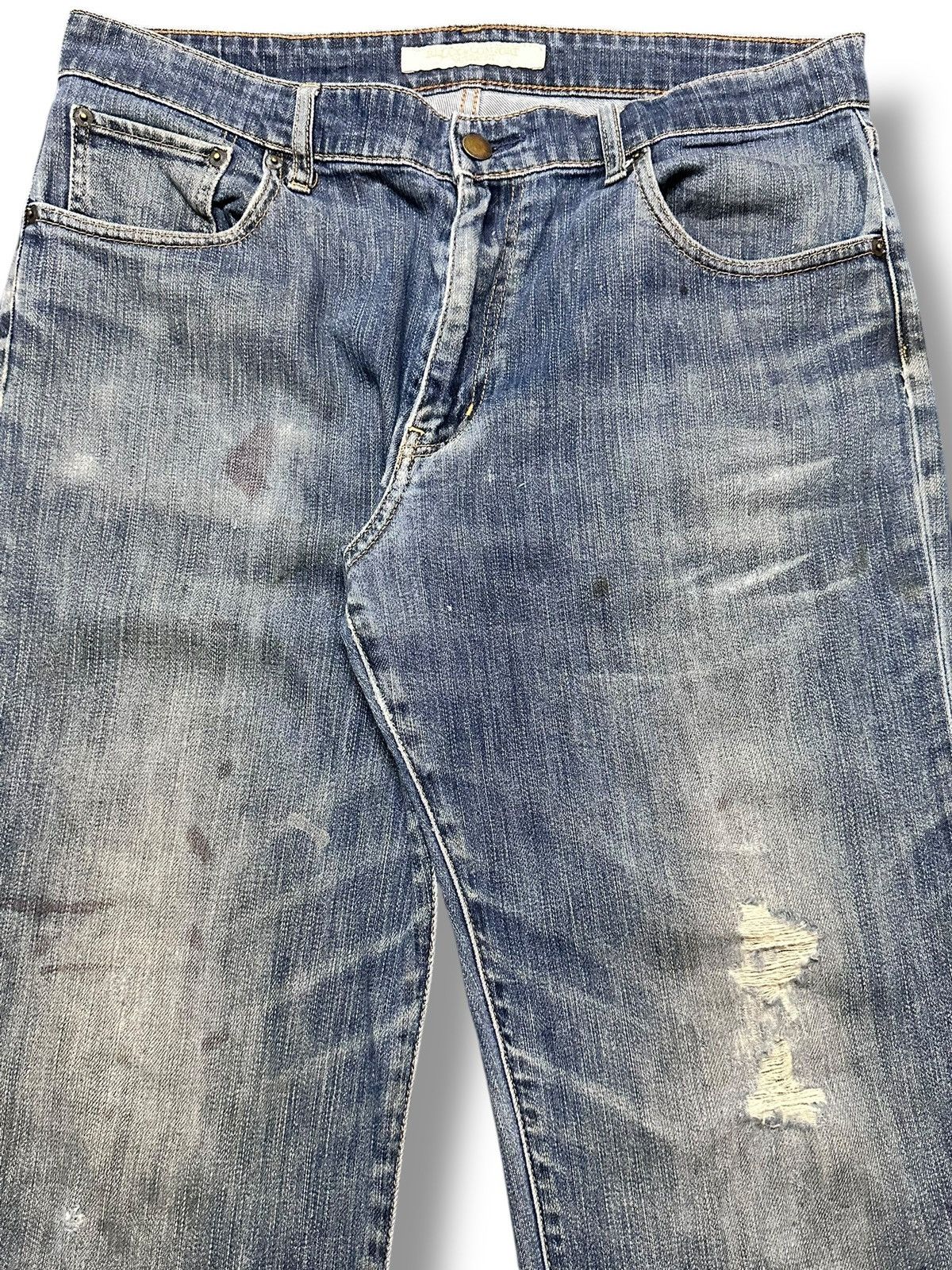 Japanese Brand Vintage Uniqlo Distressed Jeans With Baggy Loose Style Faded Size US 35 - 4 Thumbnail
