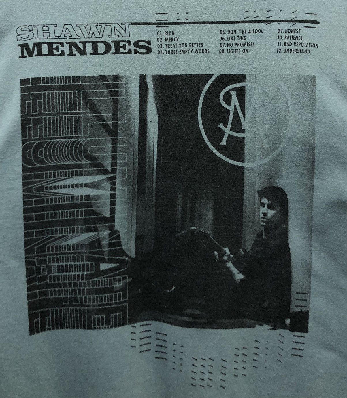 Port & Company Shawn Mendes Iluminate With Album Art Long Sleeve T-Shirt Size US L / EU 52-54 / 3 - 3 Thumbnail