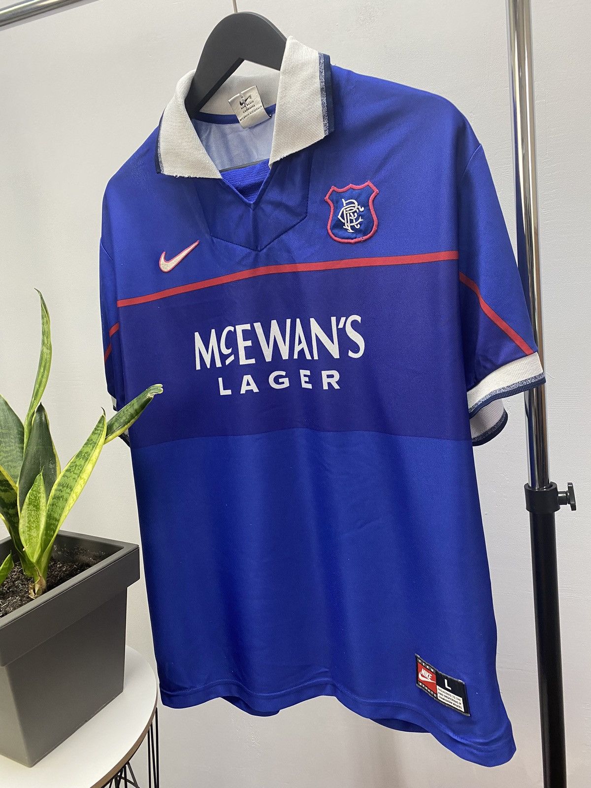 Nike × Vintage Glasgow Rangers 1997-1999 Home Jersey Football Shirt Soccer Size US L / EU 52-54 / 3 - 2 Thumbnail