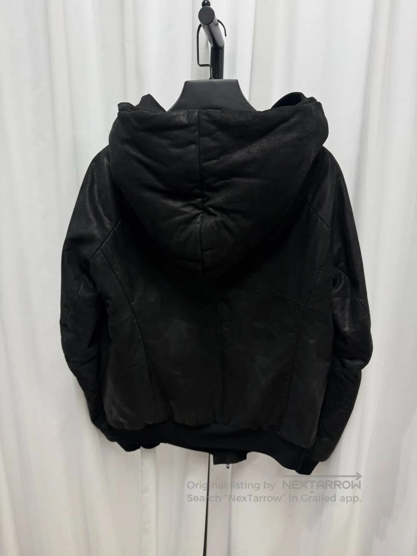 Comme des Garcons Homme Plus Black Leather Hooded Jacket. Size US S / EU 44-46 / 1 - 4 Thumbnail