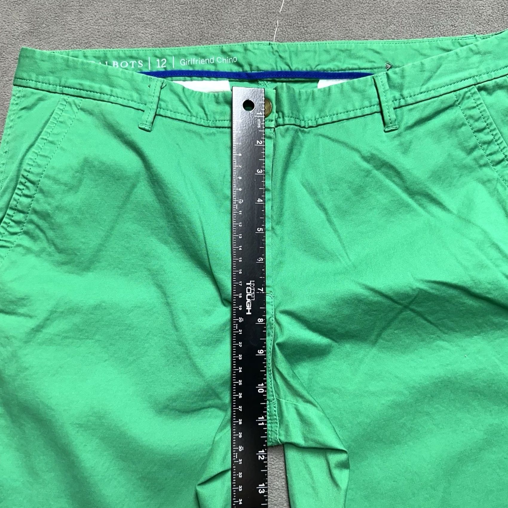 Talbots Talbots Pants Womens 12 Bright Green Girlfriend Chino Casual Lightweight EUC Size 34" / US 12 / IT 48 - 6 Thumbnail