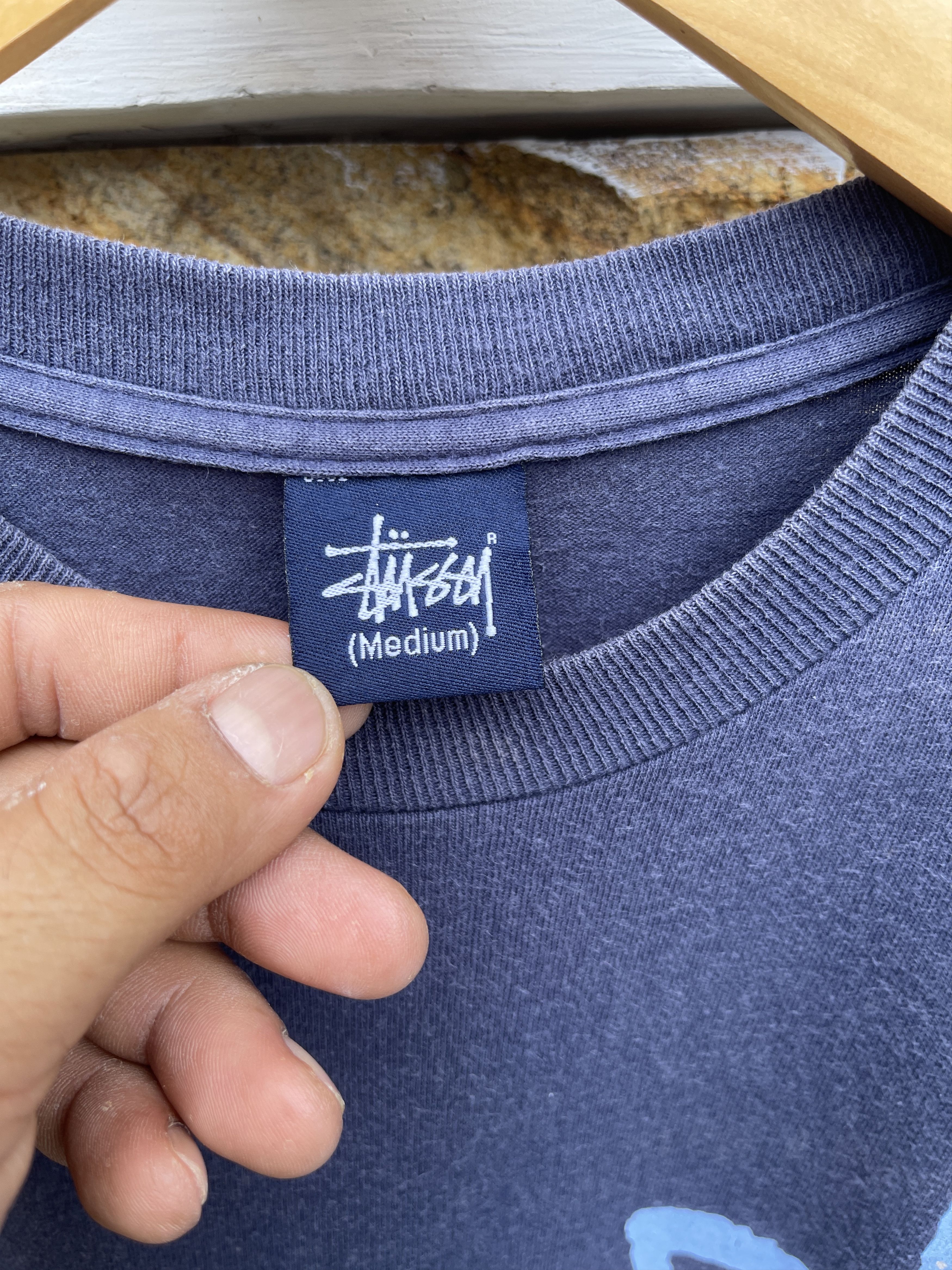 Stussy Rarest🔥Vtg 90s Stussy Signature Mirror Sun Faded Tee Size US S / EU 44-46 / 1 - 4 Thumbnail
