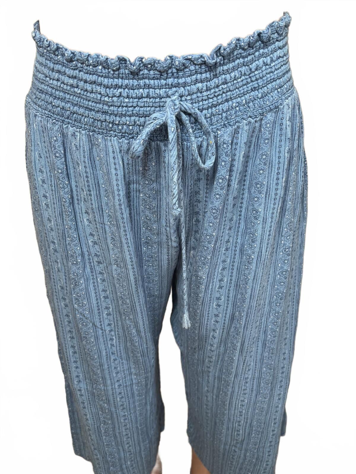 Other Kingston Grey Boho Hippie Wide Leg Cropped Pants. XL. Size 40" / US 18 - 3 Thumbnail