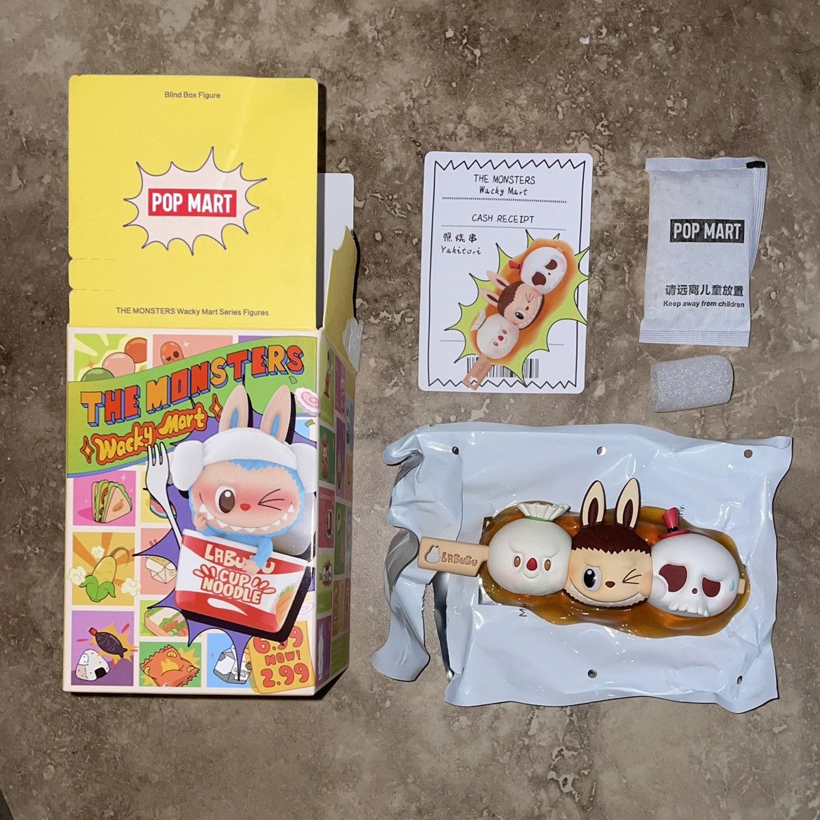 POP MART Pop Mart Labubu The Monsters Wacky Mart Yakitori Figure Size ONE SIZE - 1 Thumbnail