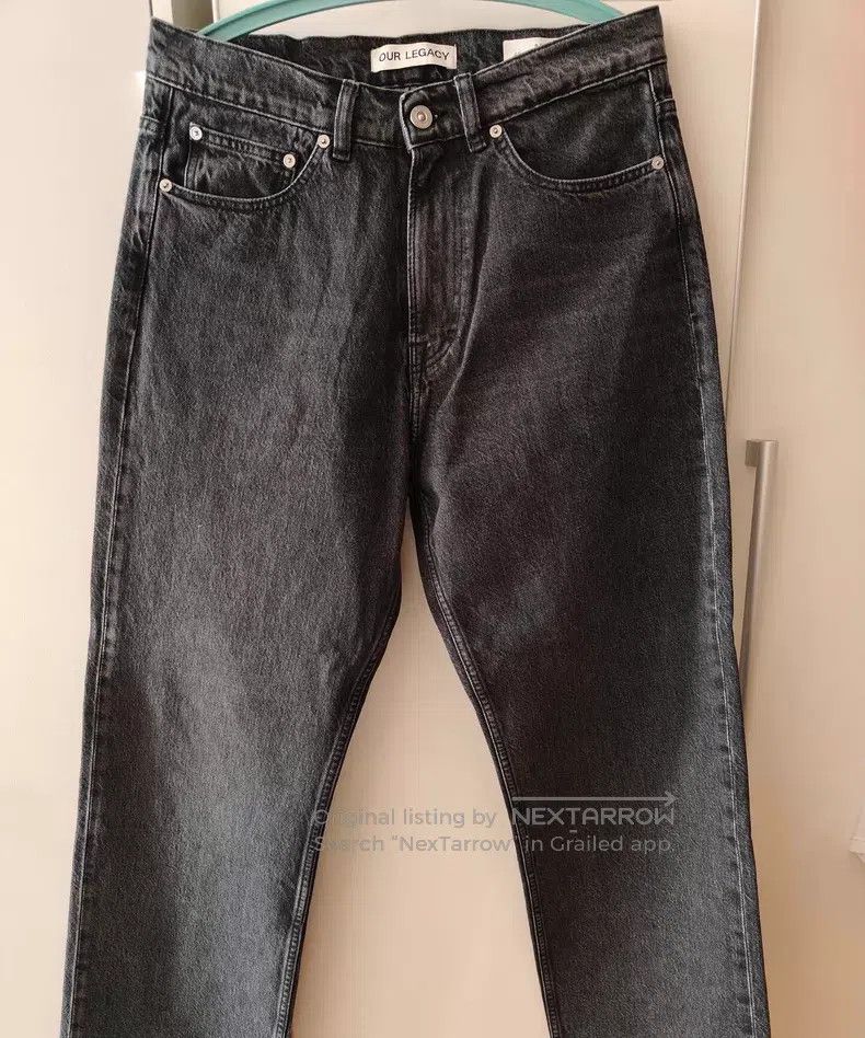 Our Legacy Our Legacy Black Washed Loose Denim Jeans Size US 30 / EU 46 - 1 Thumbnail