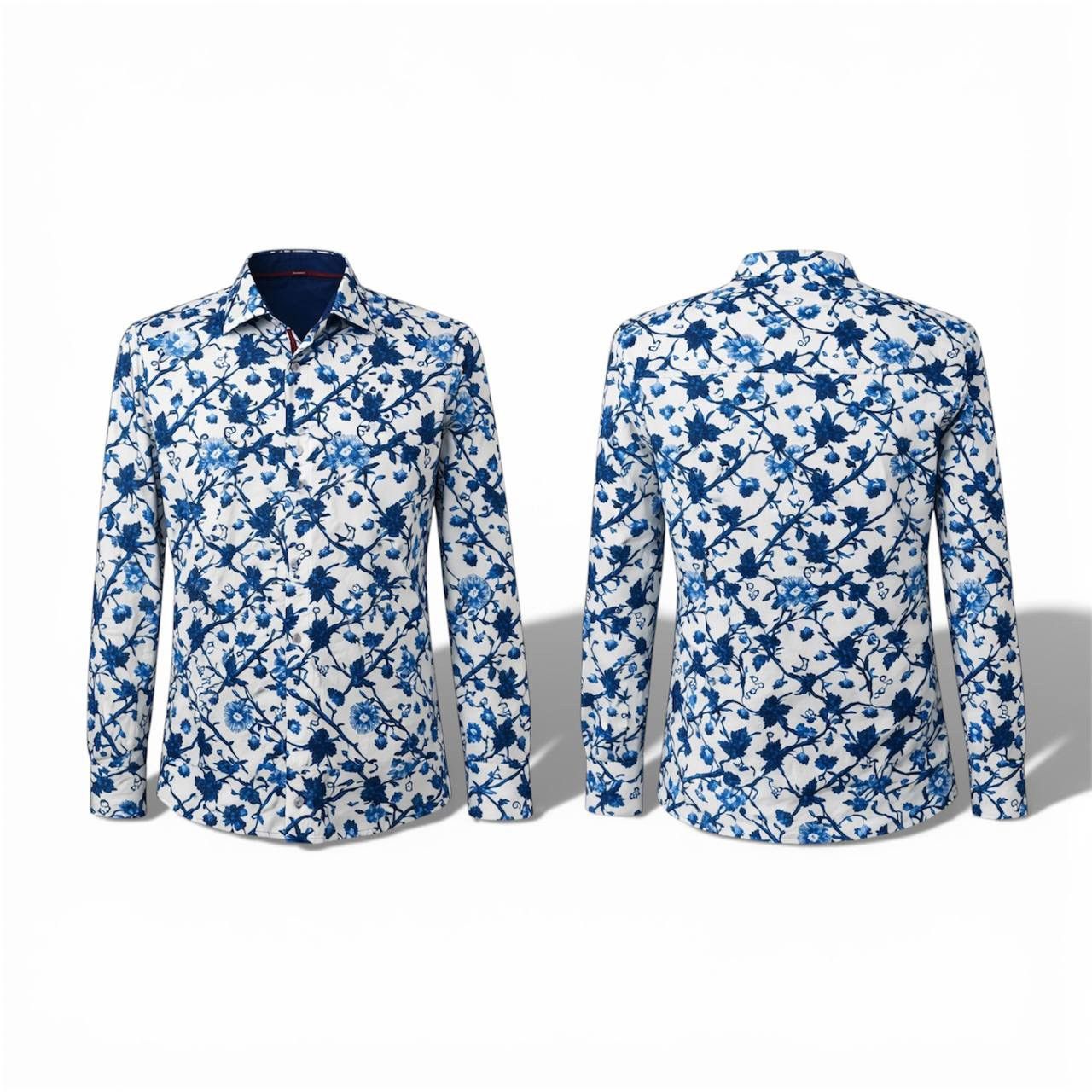 Other CLAUDIO LUGLI COUTURE ITALY ABSTRACT BUTTON MENS SHIRT SZ L Size US L / EU 52-54 / 3 - 3 Thumbnail