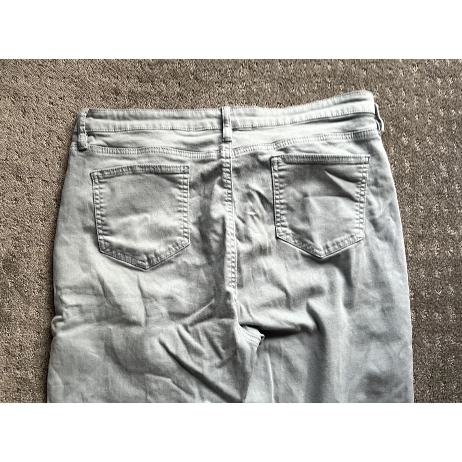 Buffalo David Bitton Buffalo David Bitton Womens 16/36 Blue Havana High Rise Soft Stretch Ankle Pant Size 38" / US 16 / IT 52 - 4 Thumbnail