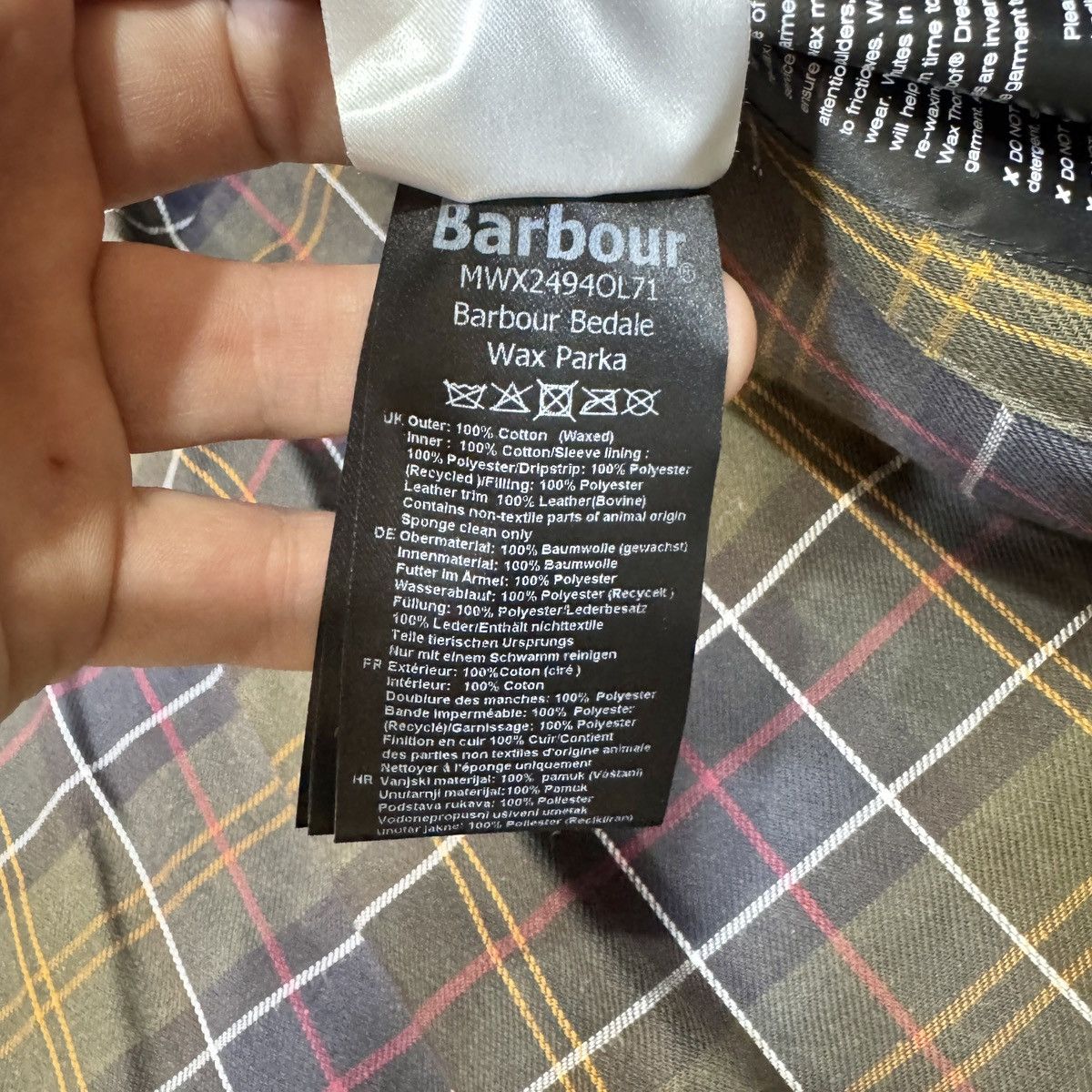 Barbour Barbour Bedale Wax Parka Jacket L size Size US L / EU 52-54 / 3 - 13 Thumbnail