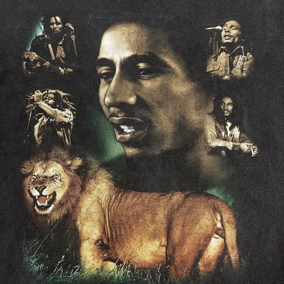 Band Tees × Bob Marley × Vintage Vintage 2000s Bob Marley Graphic Faded T Shirt Large Size US L / EU 52-54 / 3 - 2 Thumbnail