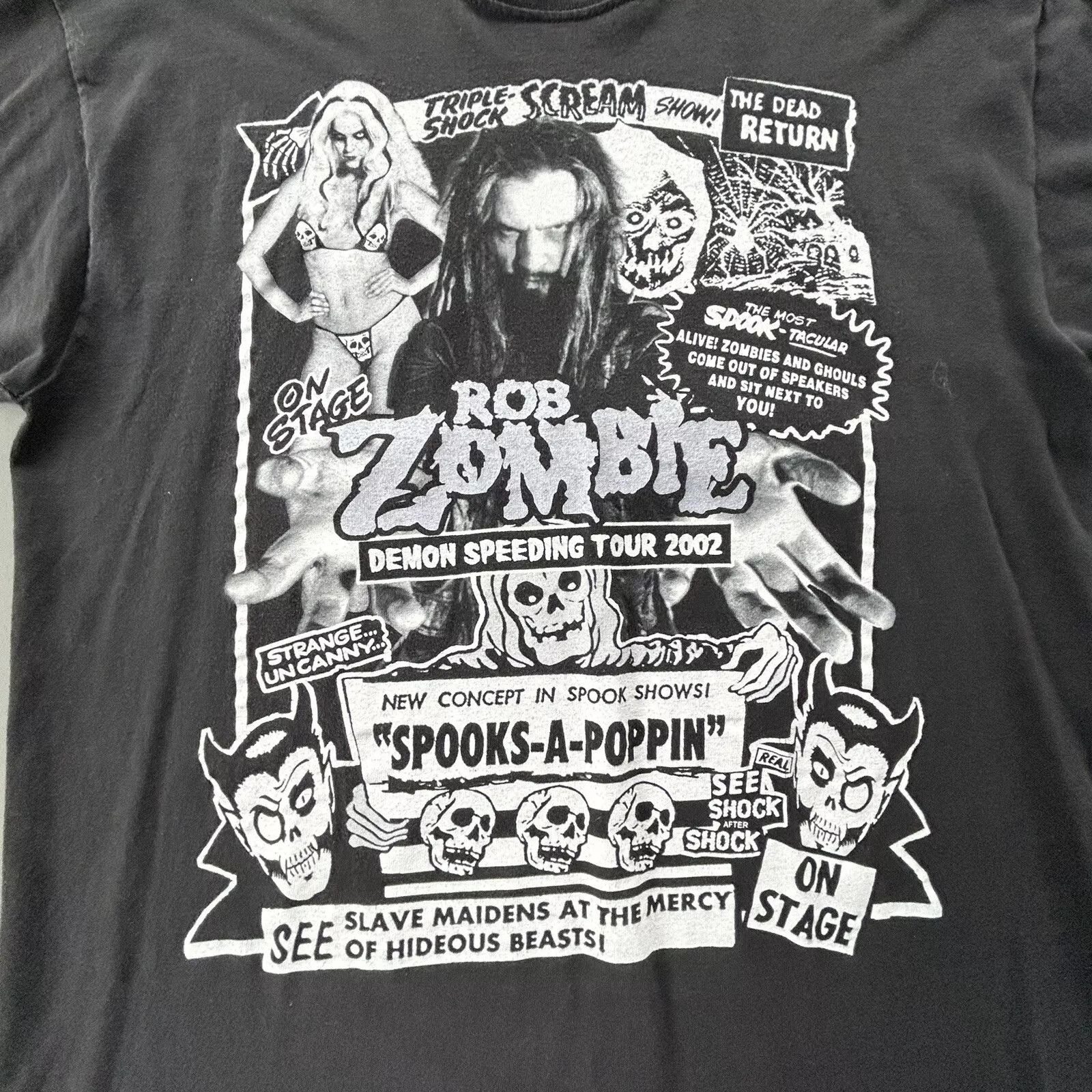 Vintage Vintage 2002 ROB ZOMBIE Demon Speeding Tour Size US XL / EU 56 / 4 - 3 Thumbnail
