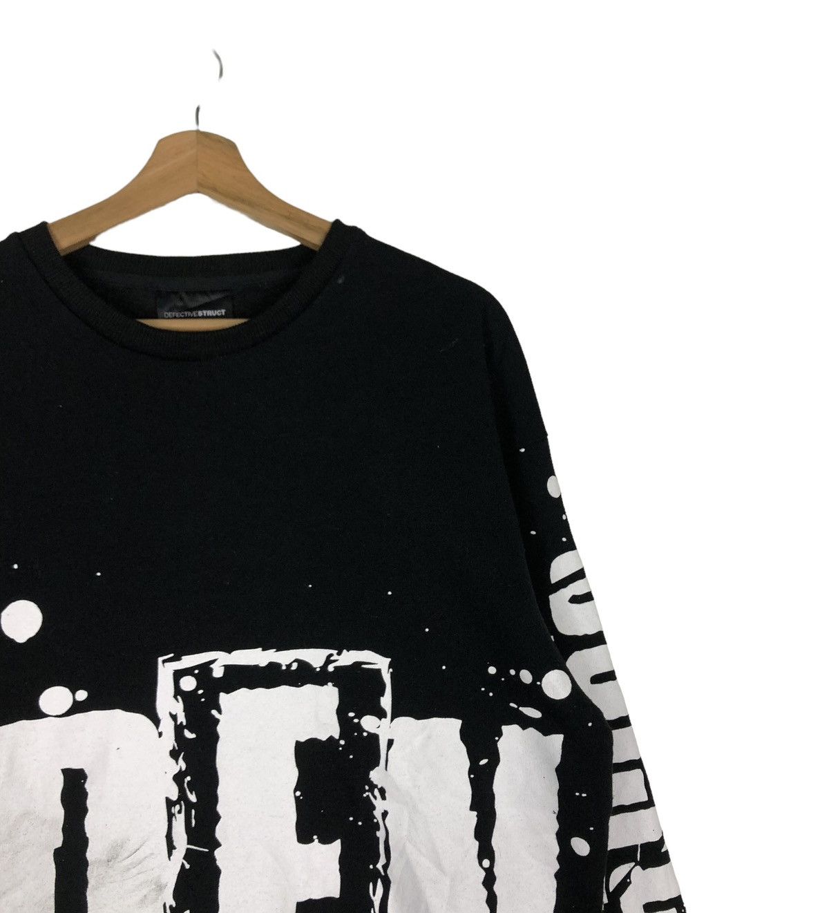Japanese Brand 🔥VINTAGE SWEATSHIRT DEFECTIVE STRUCT PUNK DESIGN OVERPRINT Size US L / EU 52-54 / 3 - 6 Thumbnail