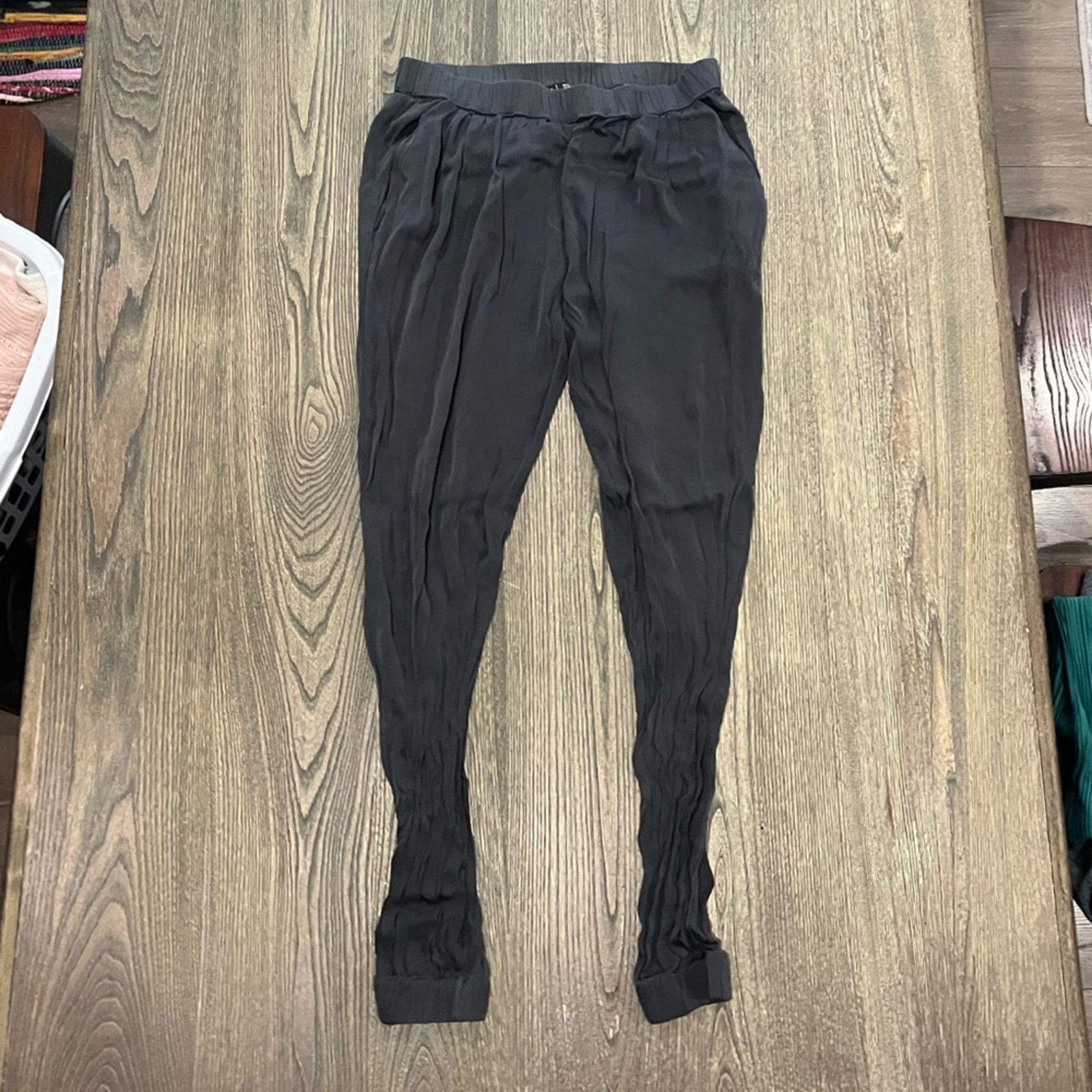 Gypsy 05 Gypsy 05 Umayyad Straight Leg Pants Silk Blend Noir Size M Size 28" / US 6 / IT 42 - 1 Thumbnail