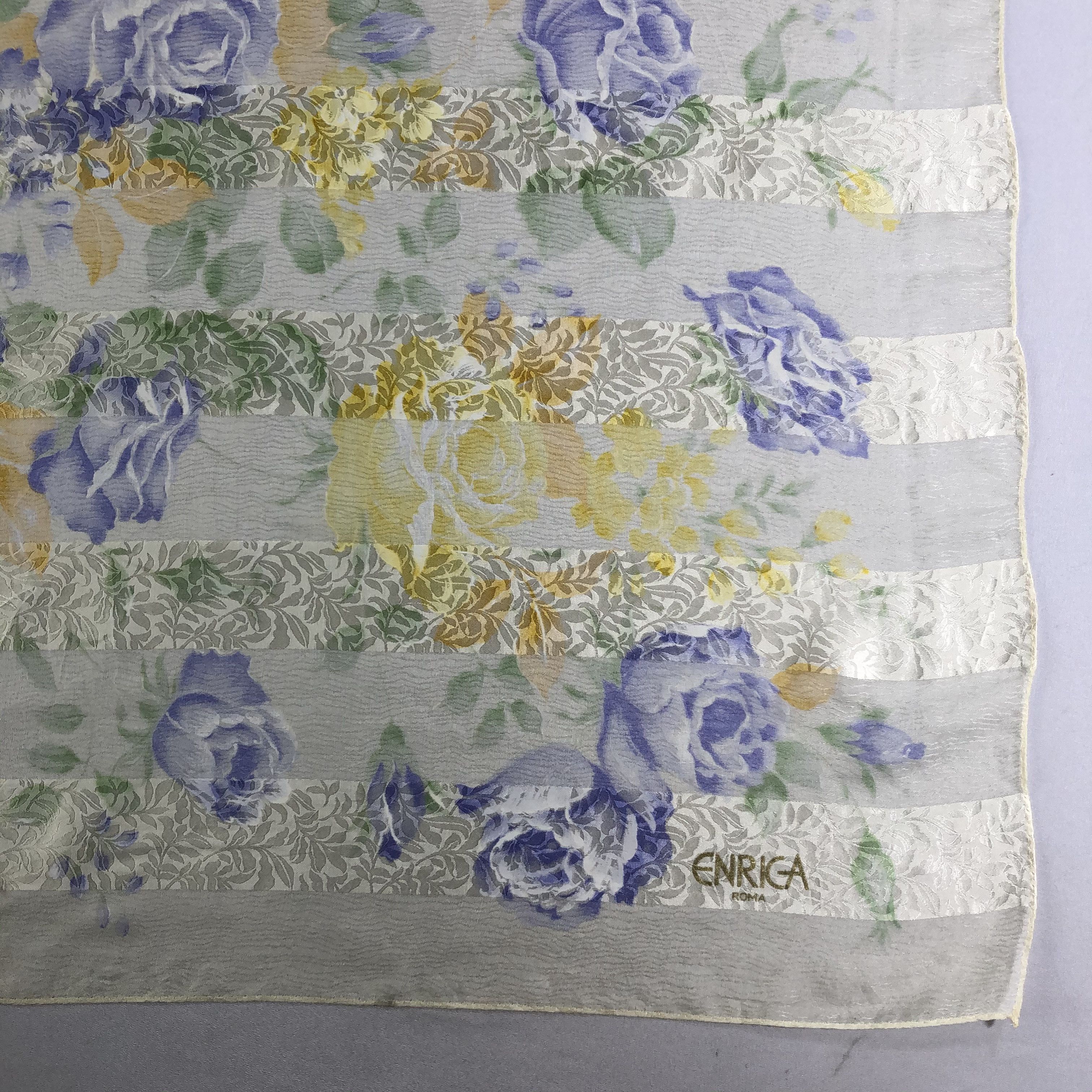 Vintage Vintage Enriga Silk Scarf Size ONE SIZE - 3 Thumbnail