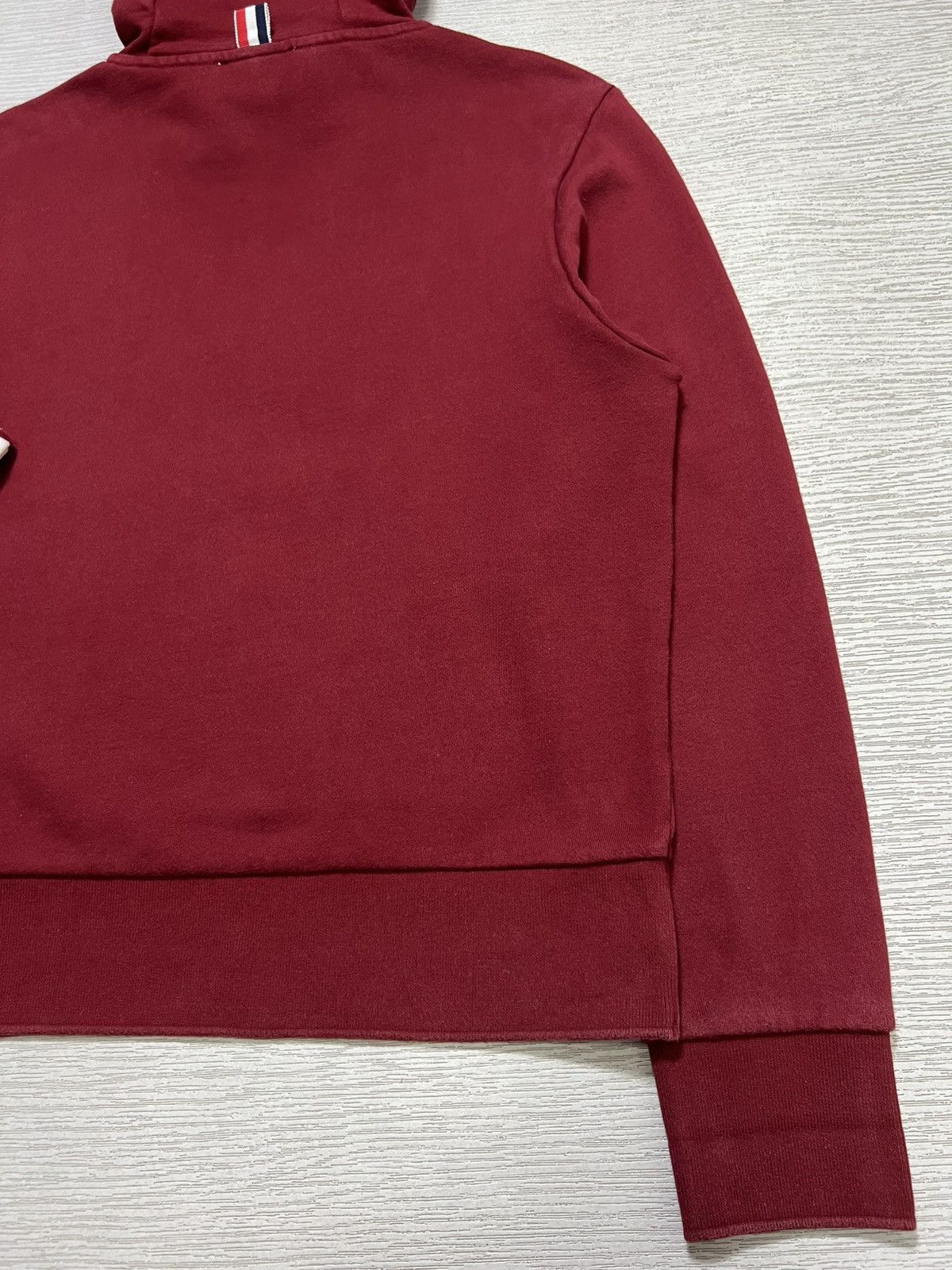 Thom Browne Thom Browne - 4 Bar Striped Loopback Cotton Jersey Hoodie Size US M / EU 48-50 / 2 - 14 Thumbnail