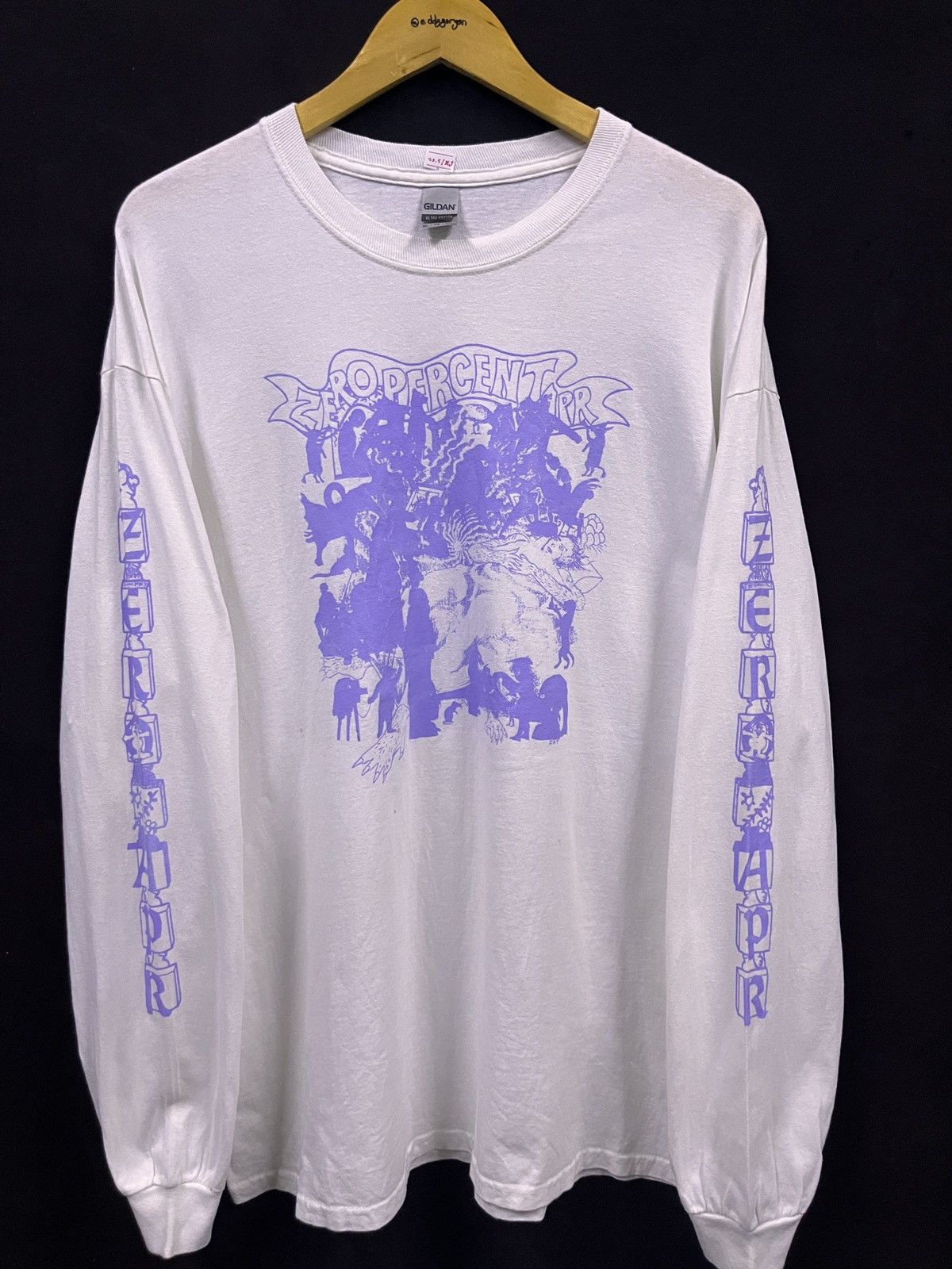 Band Tees VINTAGE ZERO PERCENT APR BAND LONGSLEEVE TSHIRT Size US XL / EU 56 / 4 - 1 Thumbnail