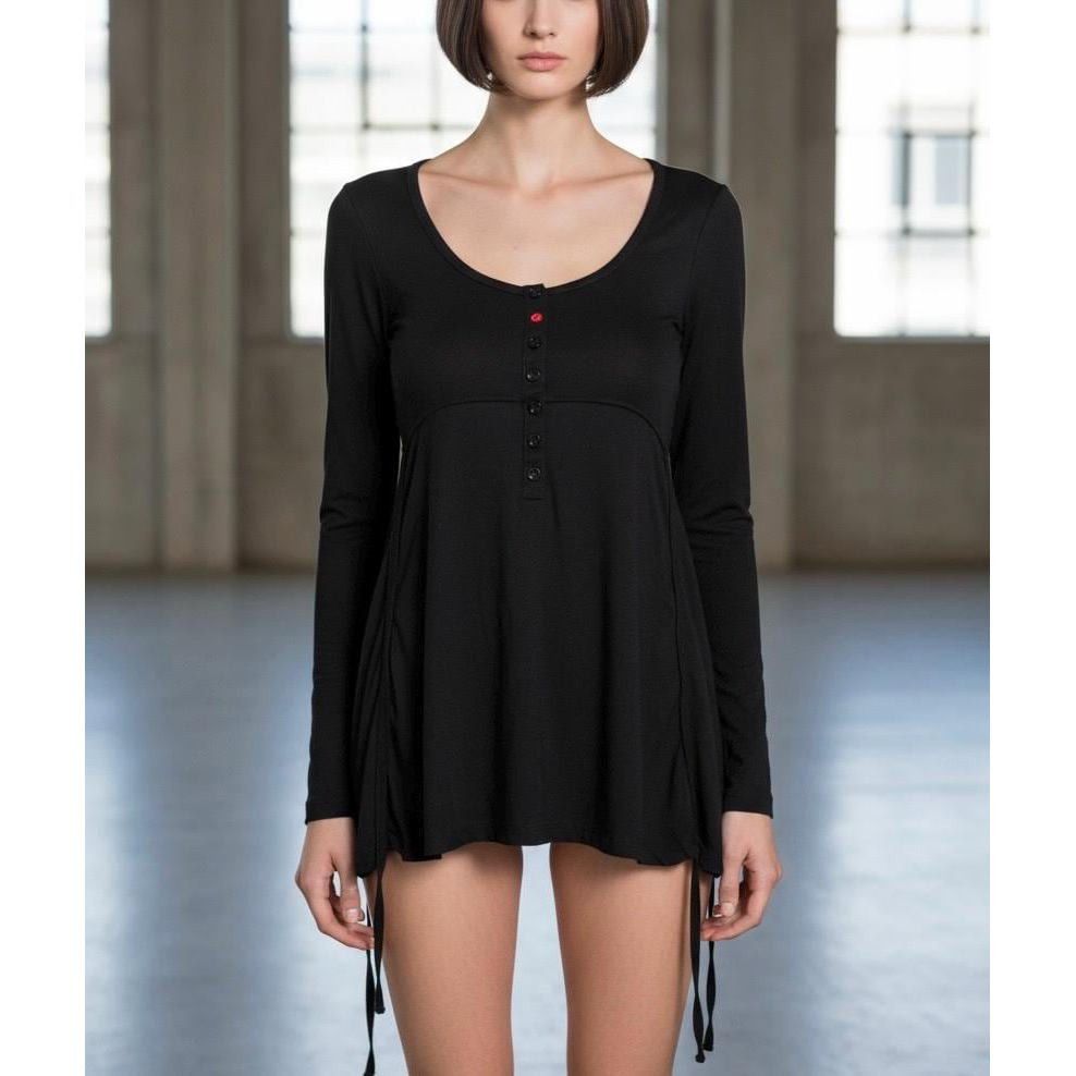The Cop Copine Neutral Long Laces Top