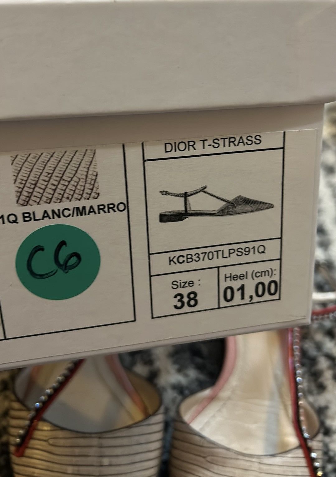 Dior Christian Dior Ballerina T-Strap Flat size 38 Size US 8 / IT 38 - 6 Thumbnail