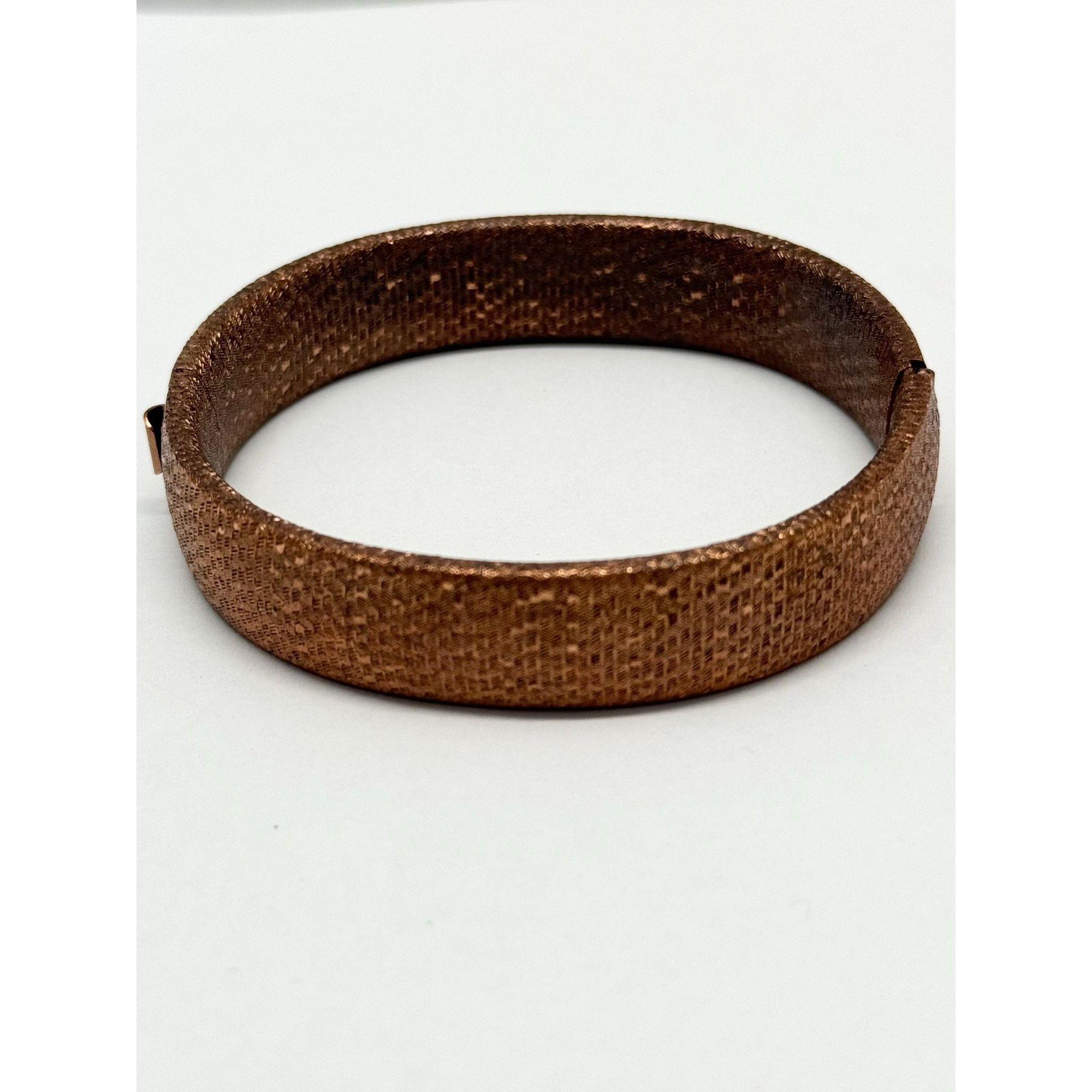 Vintage Vintage textured copper bangle bracelet Size ONE SIZE - 2 Thumbnail
