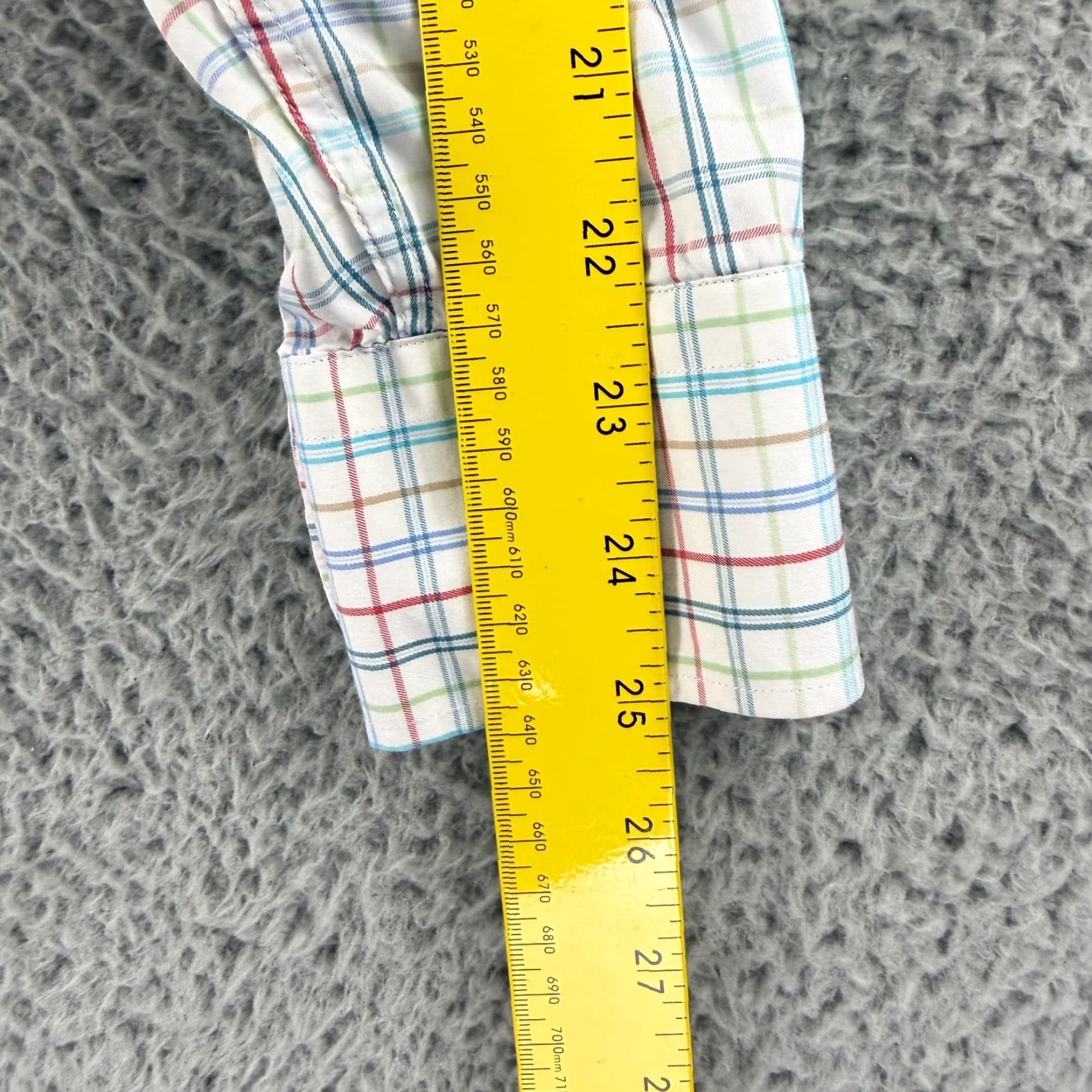 Peter Millar Peter Millar Crown Soft Button-Up Shirt Mens Large White Plaid Cotton Silk LS Size US L / EU 52-54 / 3 - 7 Thumbnail