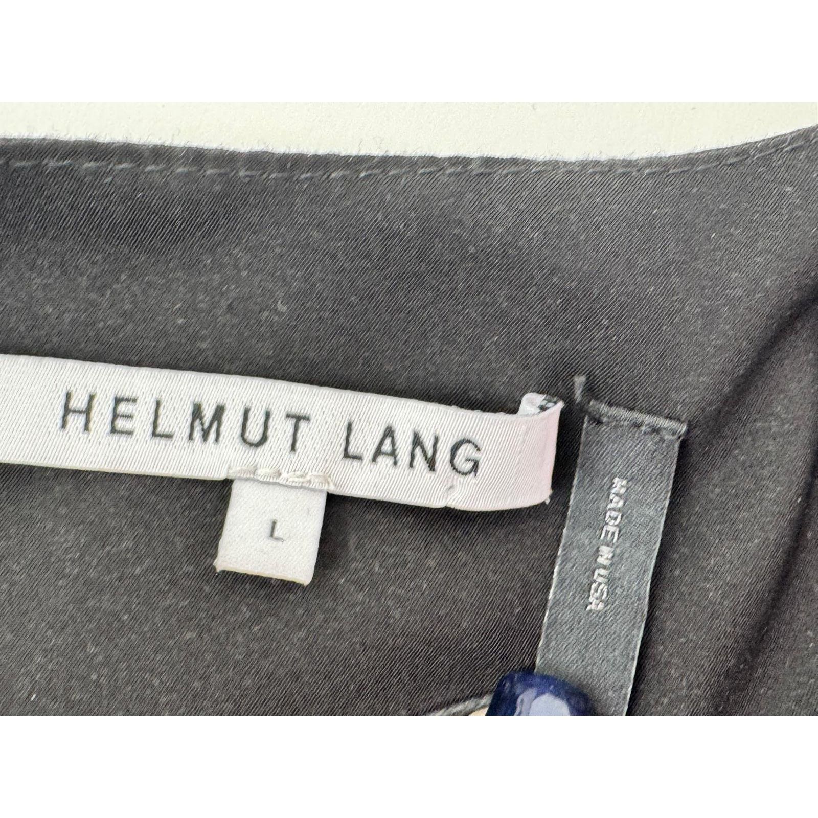 Helmut Lang Helmut Lang NWT Black Soft Drape Overlap Blouse Size L Size L / US 10 / IT 46 - 10 Thumbnail