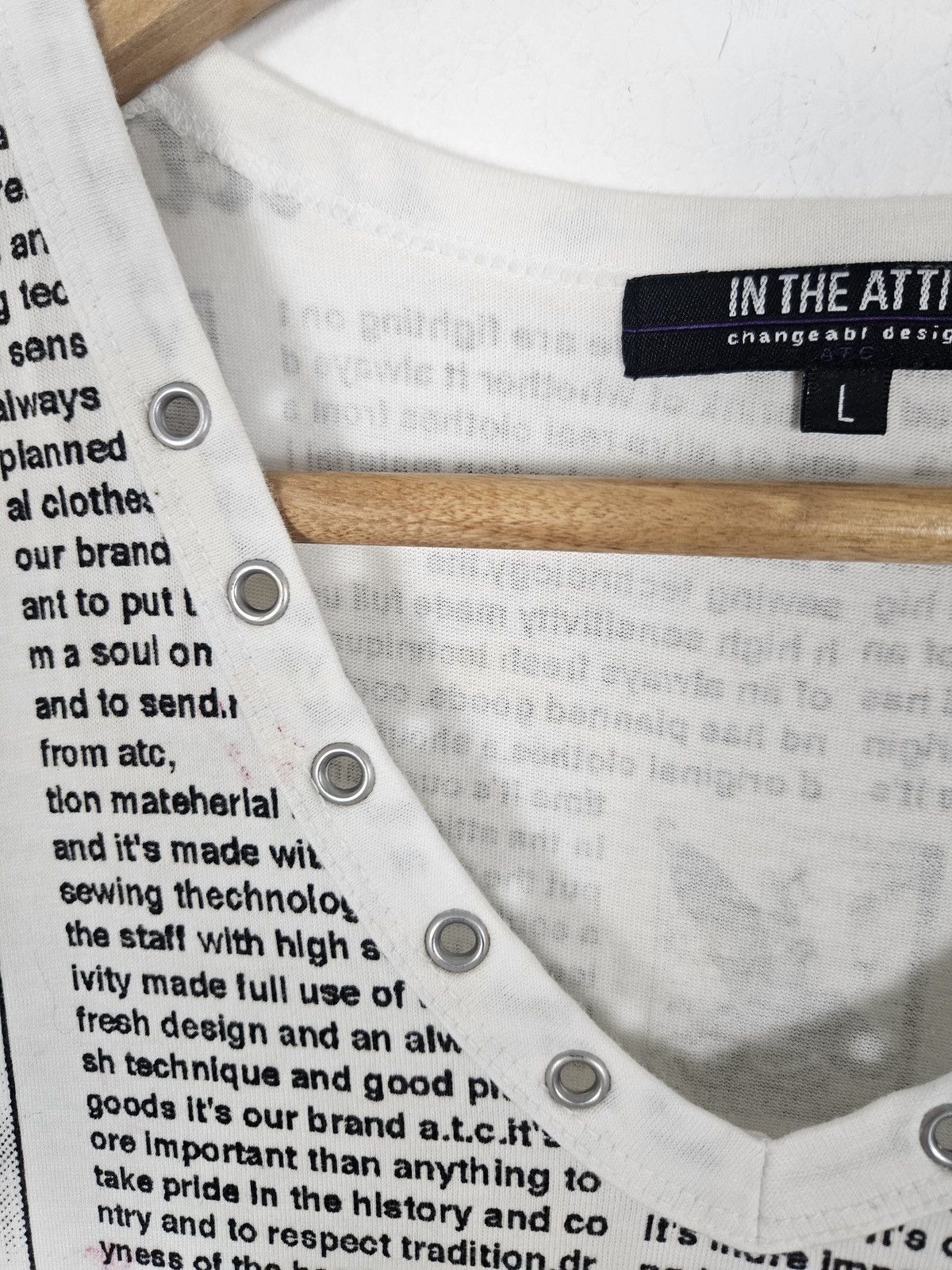 In The Attic In The Attic news paper tank top shirt Size US S / EU 44-46 / 1 - 6 Thumbnail