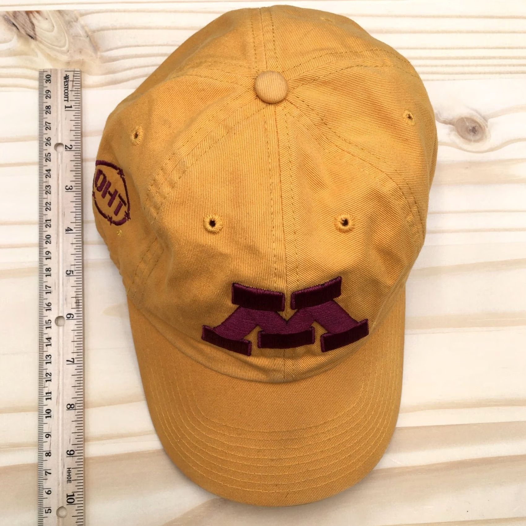 Logo 7 University Of Minnesota Baseball Cap Hat Mens OS Gold Yellow Embroidered Logo Size ONE SIZE - 3 Thumbnail